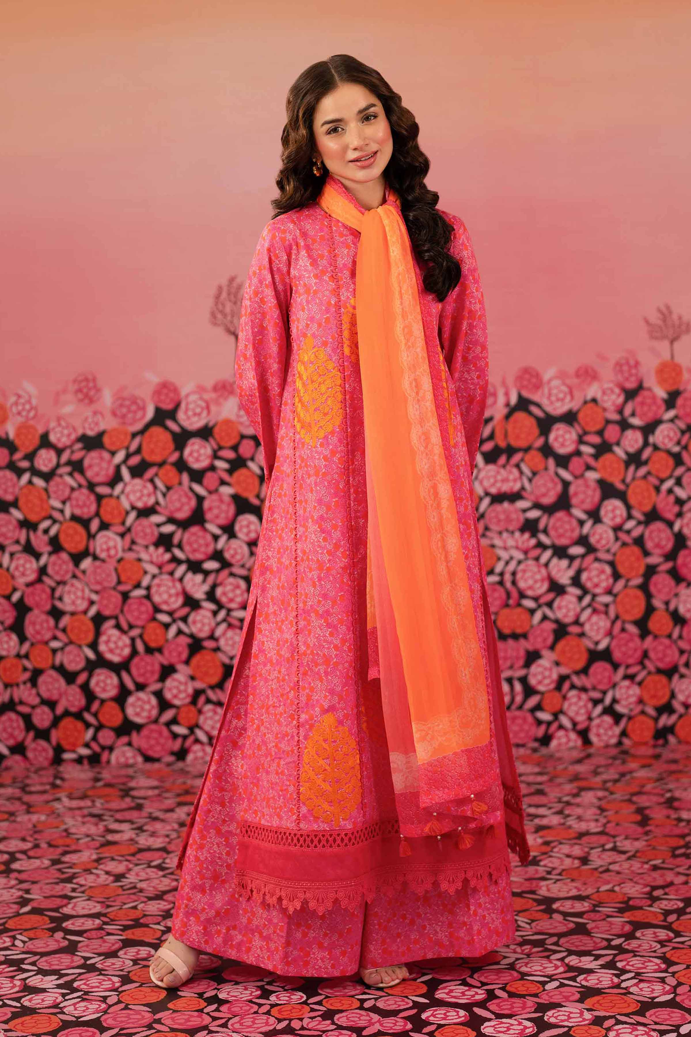 3 Piece - Printed Embroidered Suit - 42501085 for Women - Unstitched Collection | Nishat | Shop Online