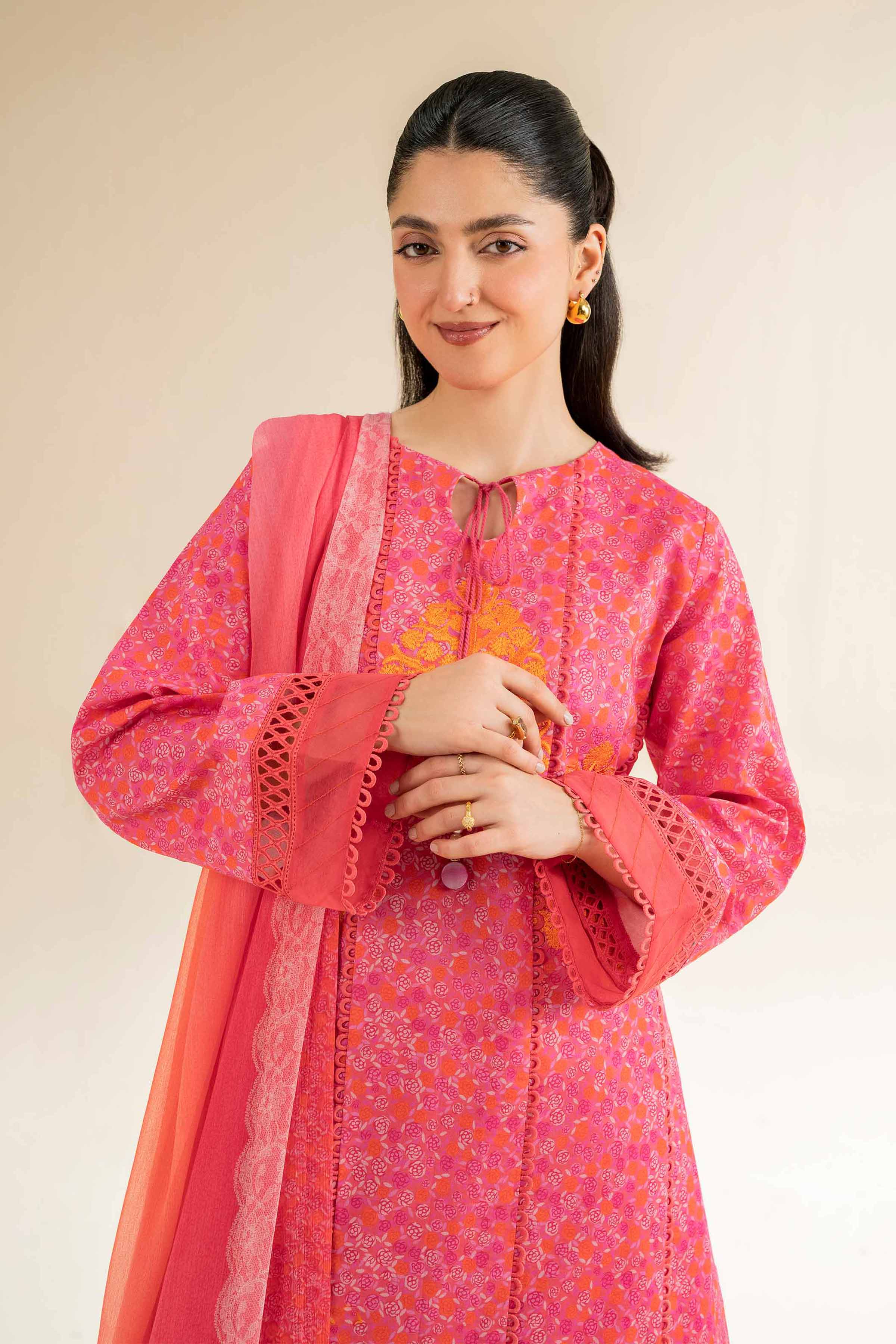 3 Piece - Printed Embroidered Suit - 42501085 for Women - Unstitched Collection | Nishat | Shop Online