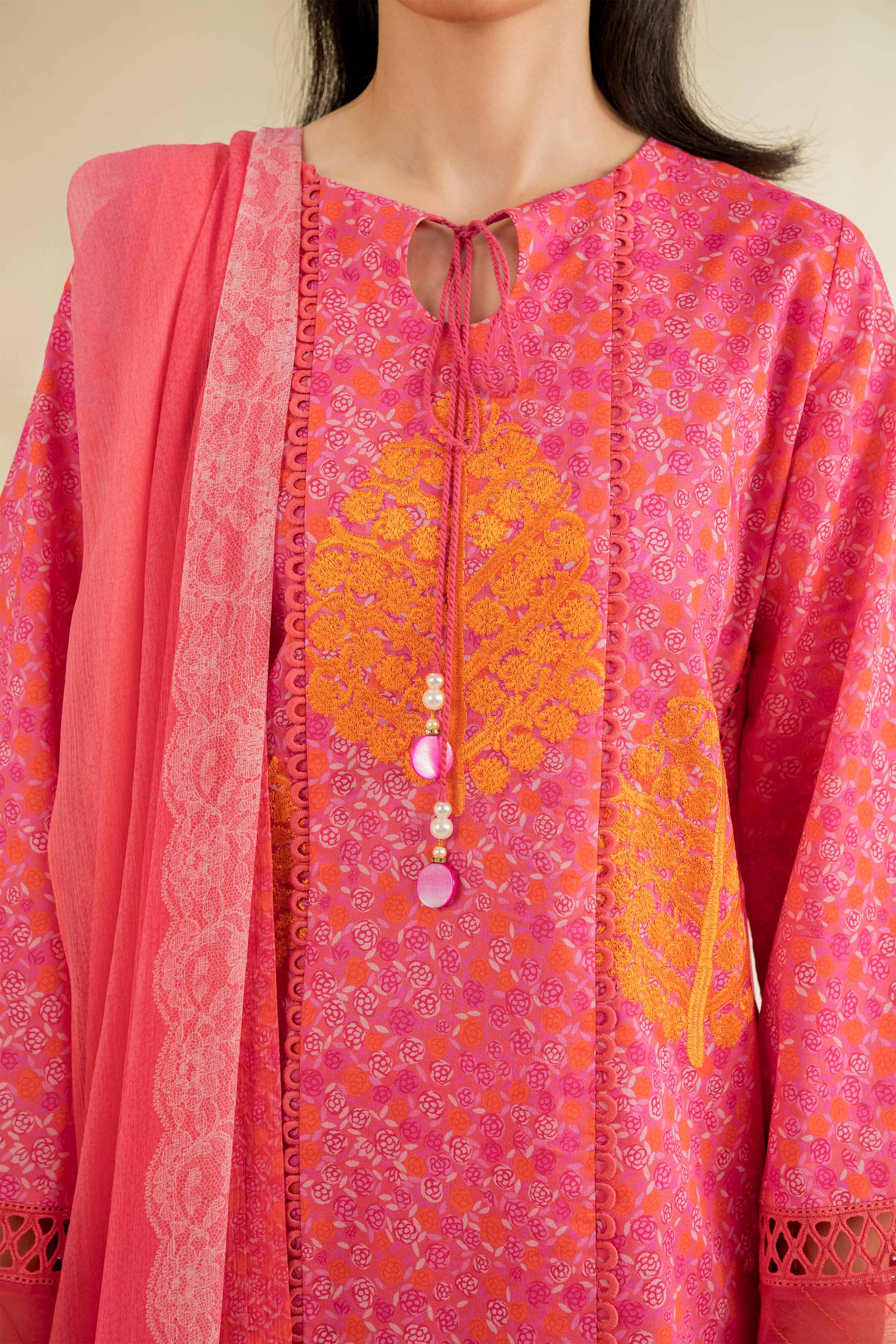 3 Piece - Printed Embroidered Suit - 42501085 for Women - Unstitched Collection | Nishat | Shop Online