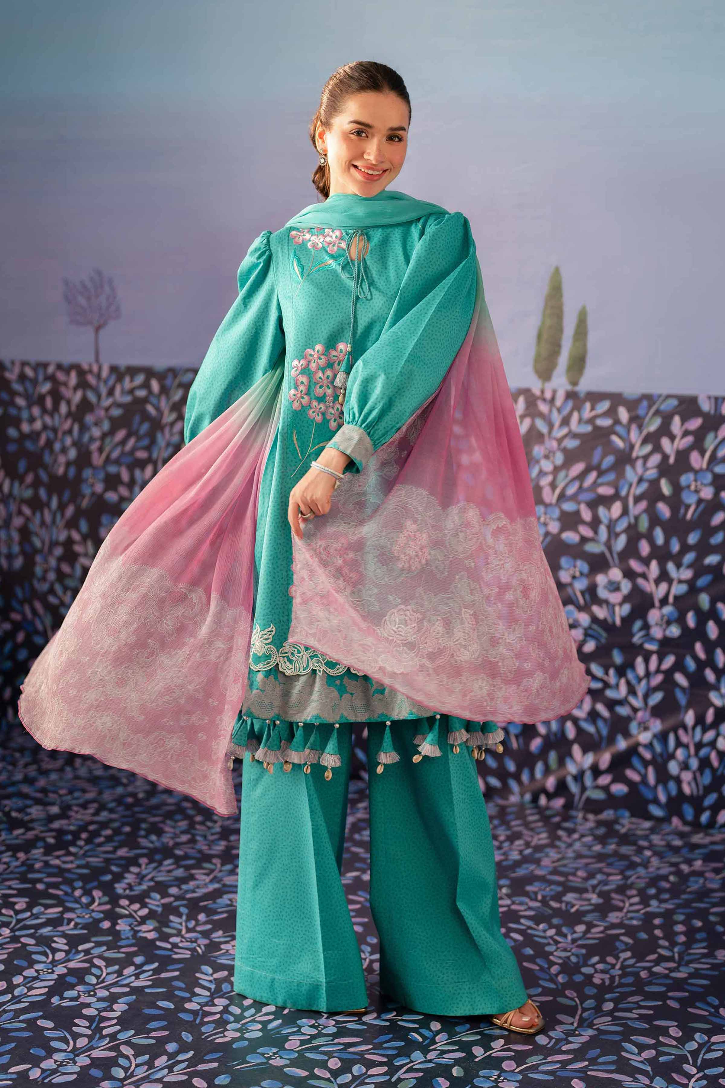 3 Piece - Printed Embroidered Suit - 42501086 for Women - Unstitched Collection | Nishat | Shop Online