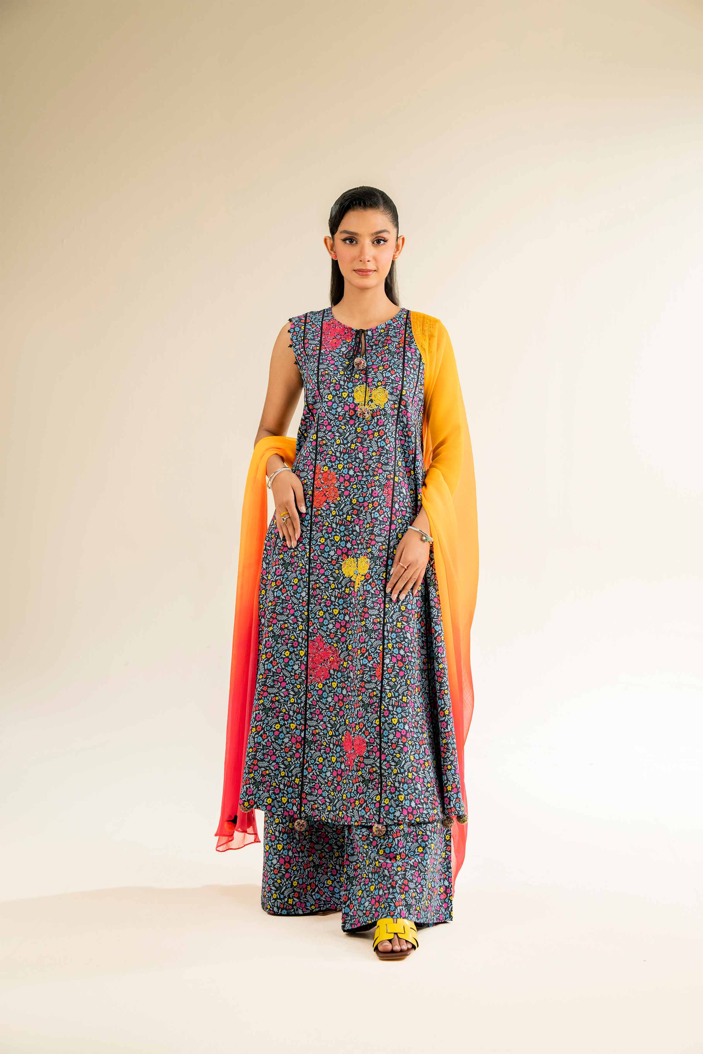 3 Piece - Printed Embroidered Suit - 42501087 for Women - Unstitched Collection | Nishat | Shop Online