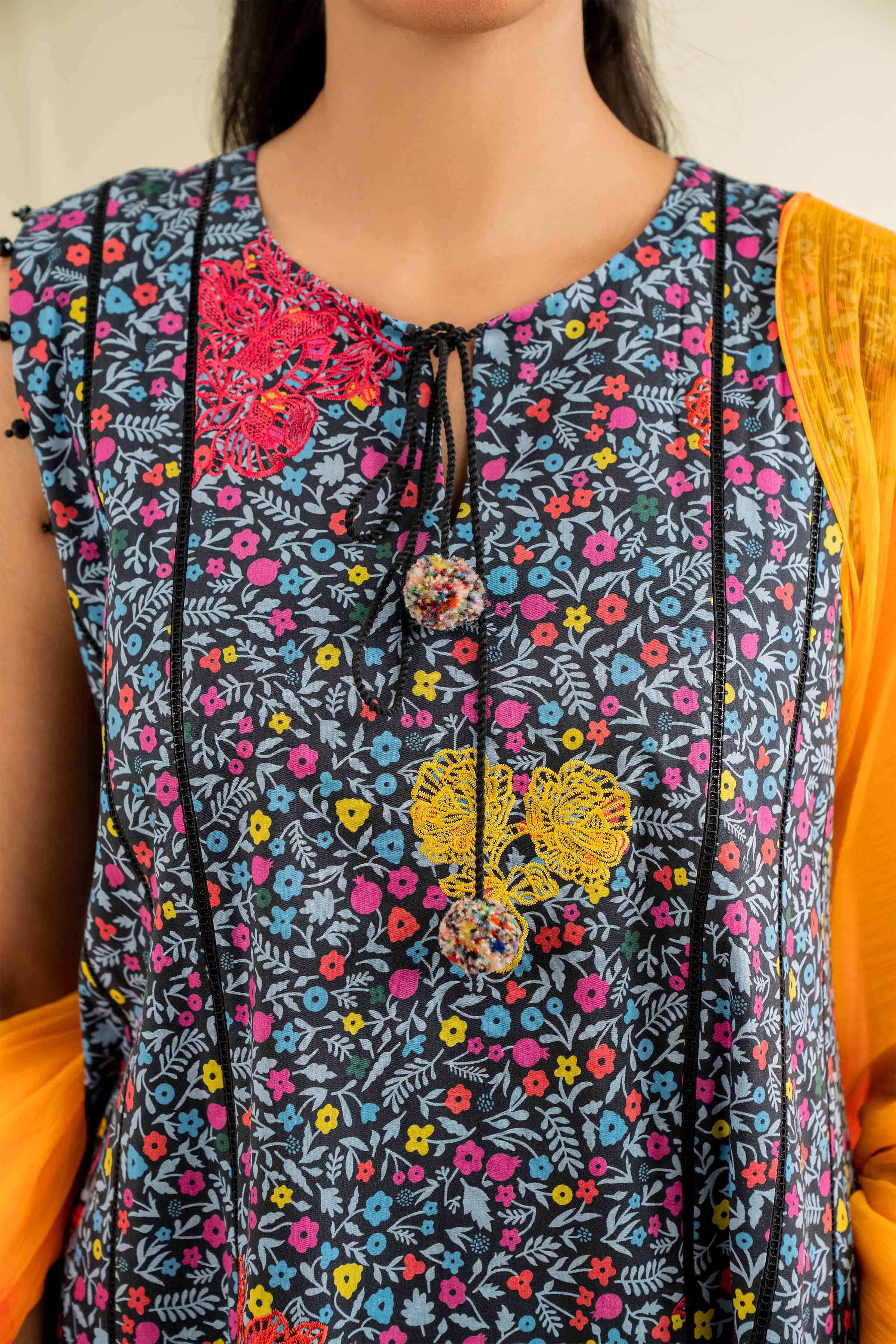3 Piece - Printed Embroidered Suit - 42501087 for Women - Unstitched Collection | Nishat | Shop Online