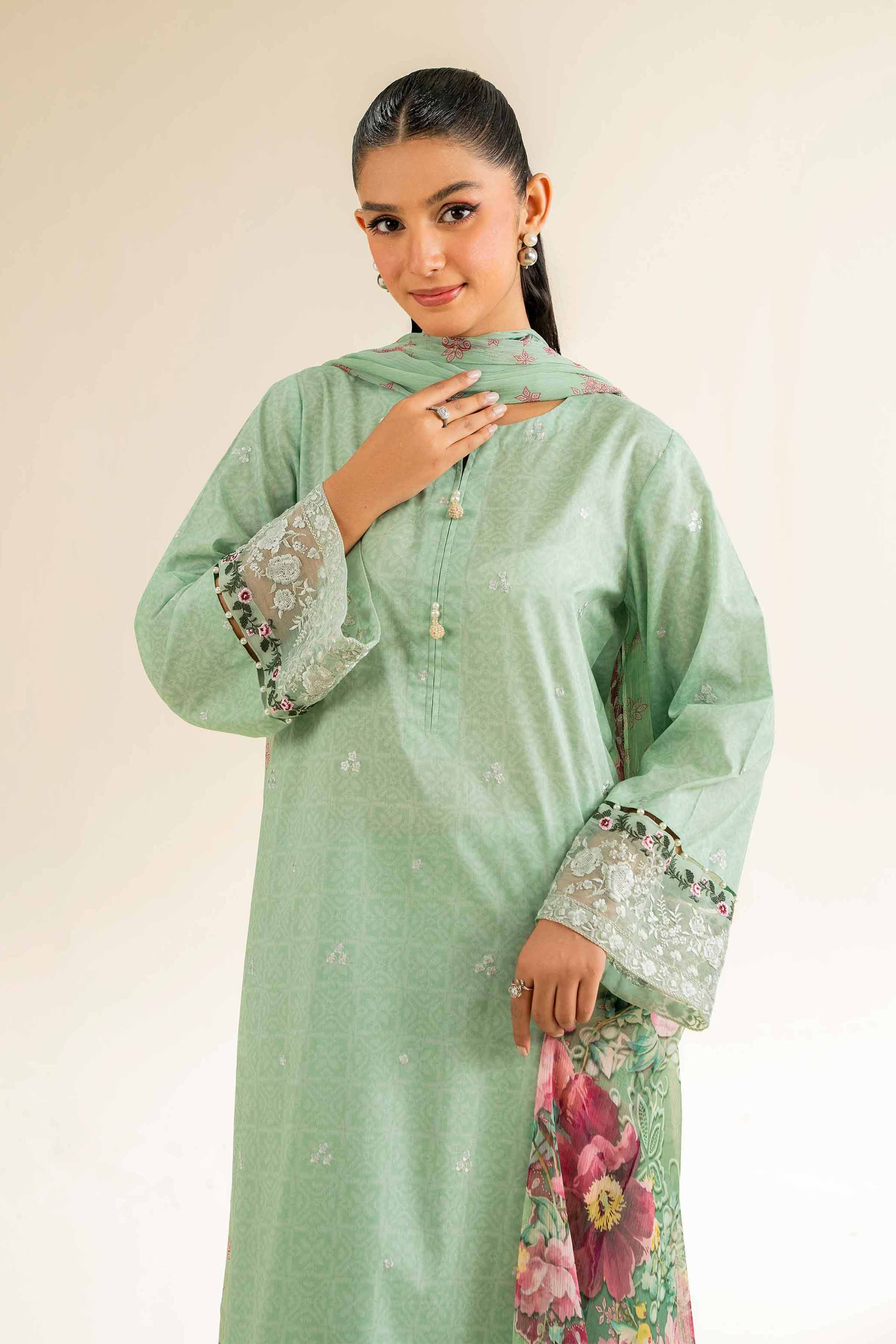 3 Piece - Printed Embroidered Suit - 42501089 for Women - Unstitched Collection | Nishat | Shop Online