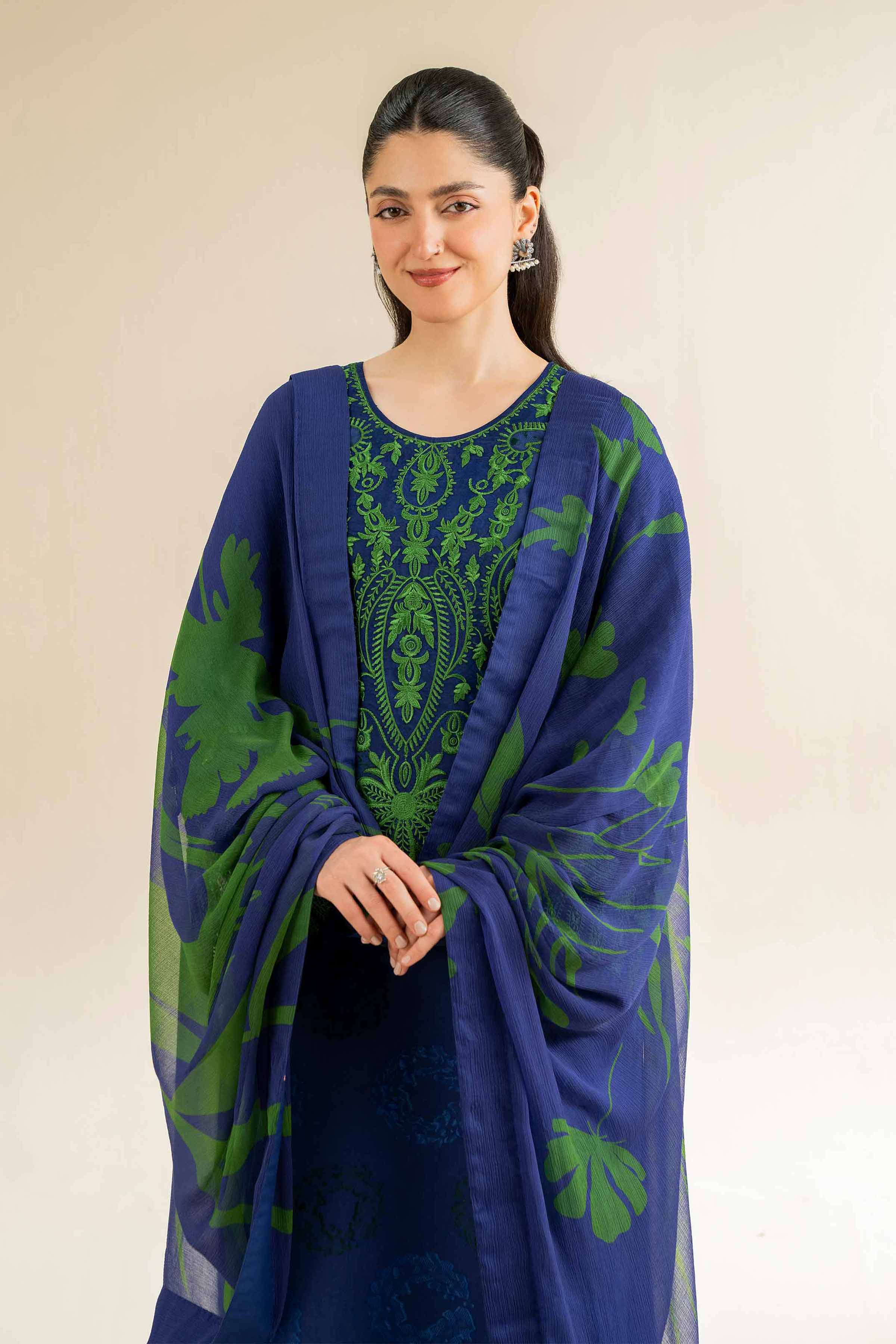 3 Piece - Jacquard Embroidered Suit - 42501091 for Women - Unstitched Collection | Nishat | Shop Online