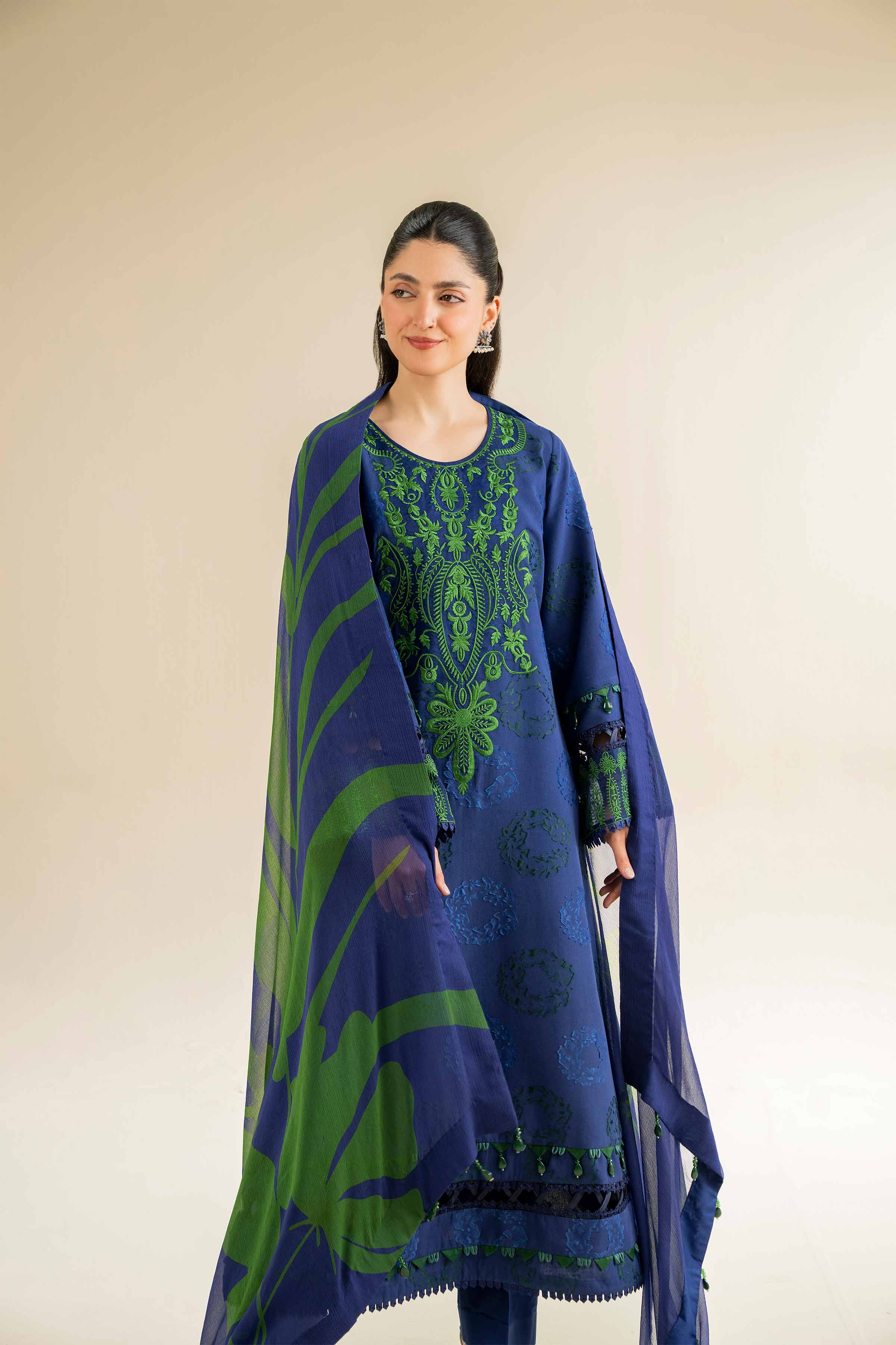 3 Piece - Jacquard Embroidered Suit - 42501091 for Women - Unstitched Collection | Nishat | Shop Online