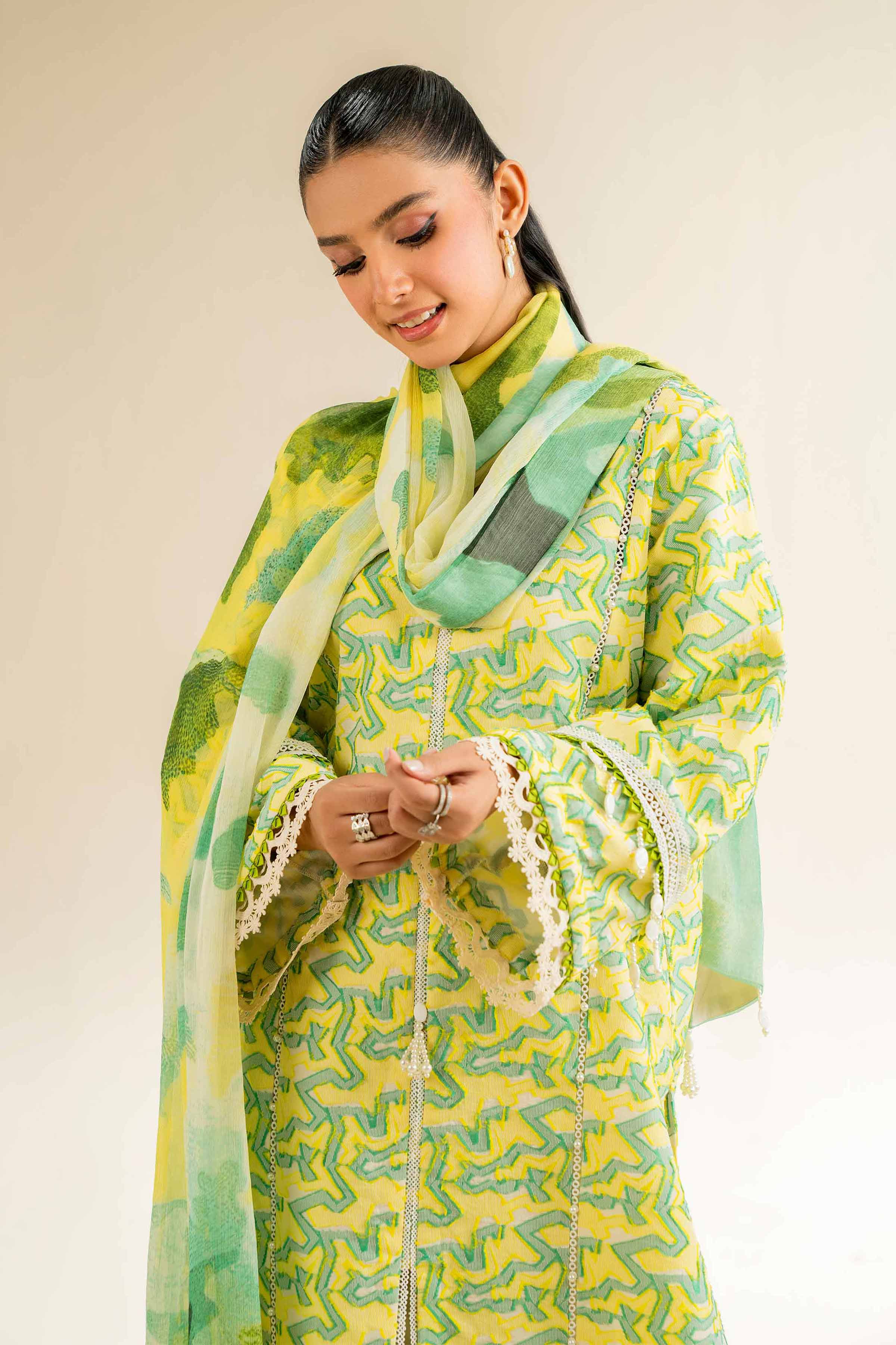 3 Piece - Jacquard Embroidered Suit - 42501092 for Women - Unstitched Collection | Nishat | Shop Online