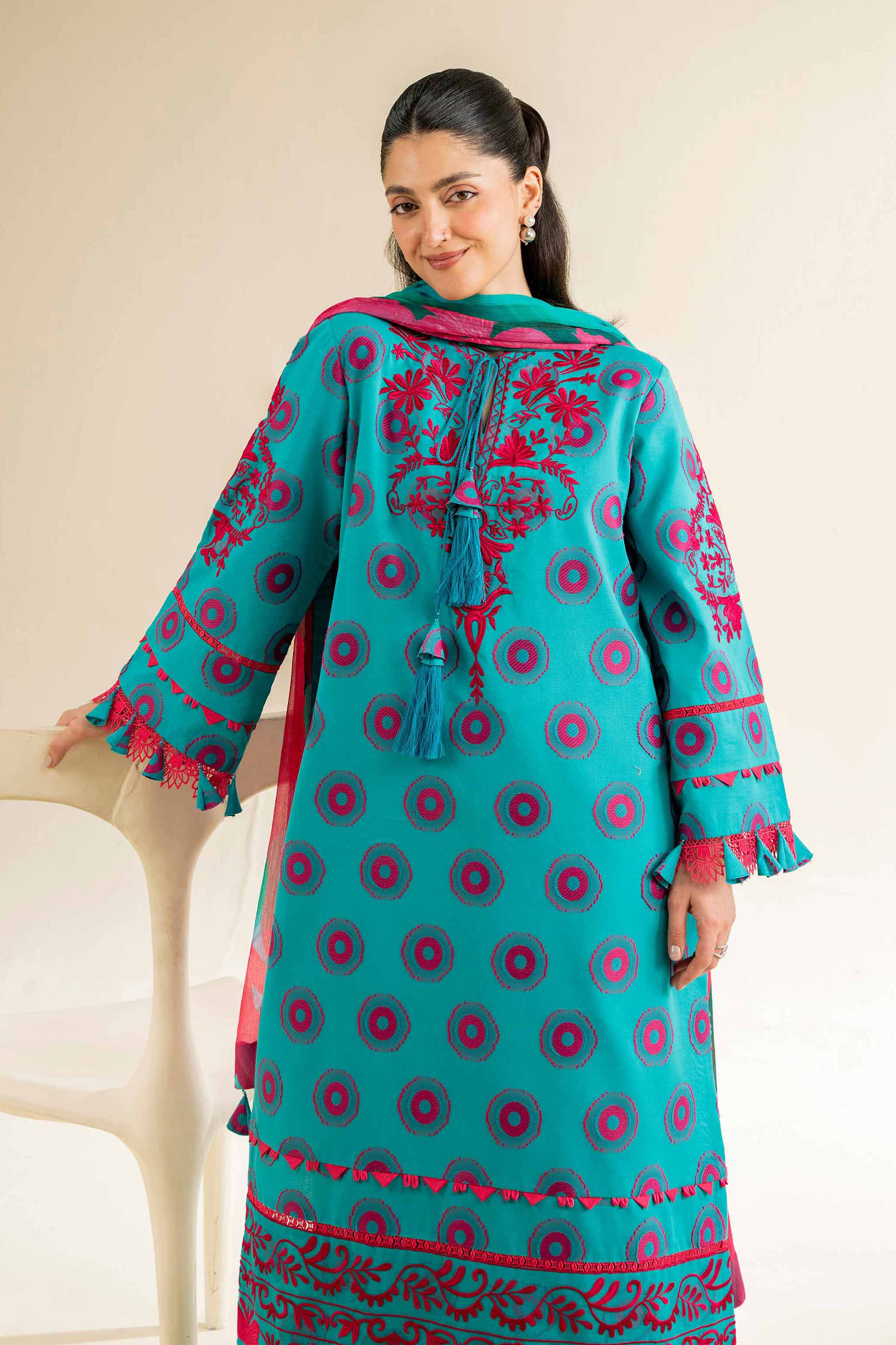 3 Piece - Jacquard Embroidered Suit - 42501094 for Women - Unstitched Collection | Nishat | Shop Online