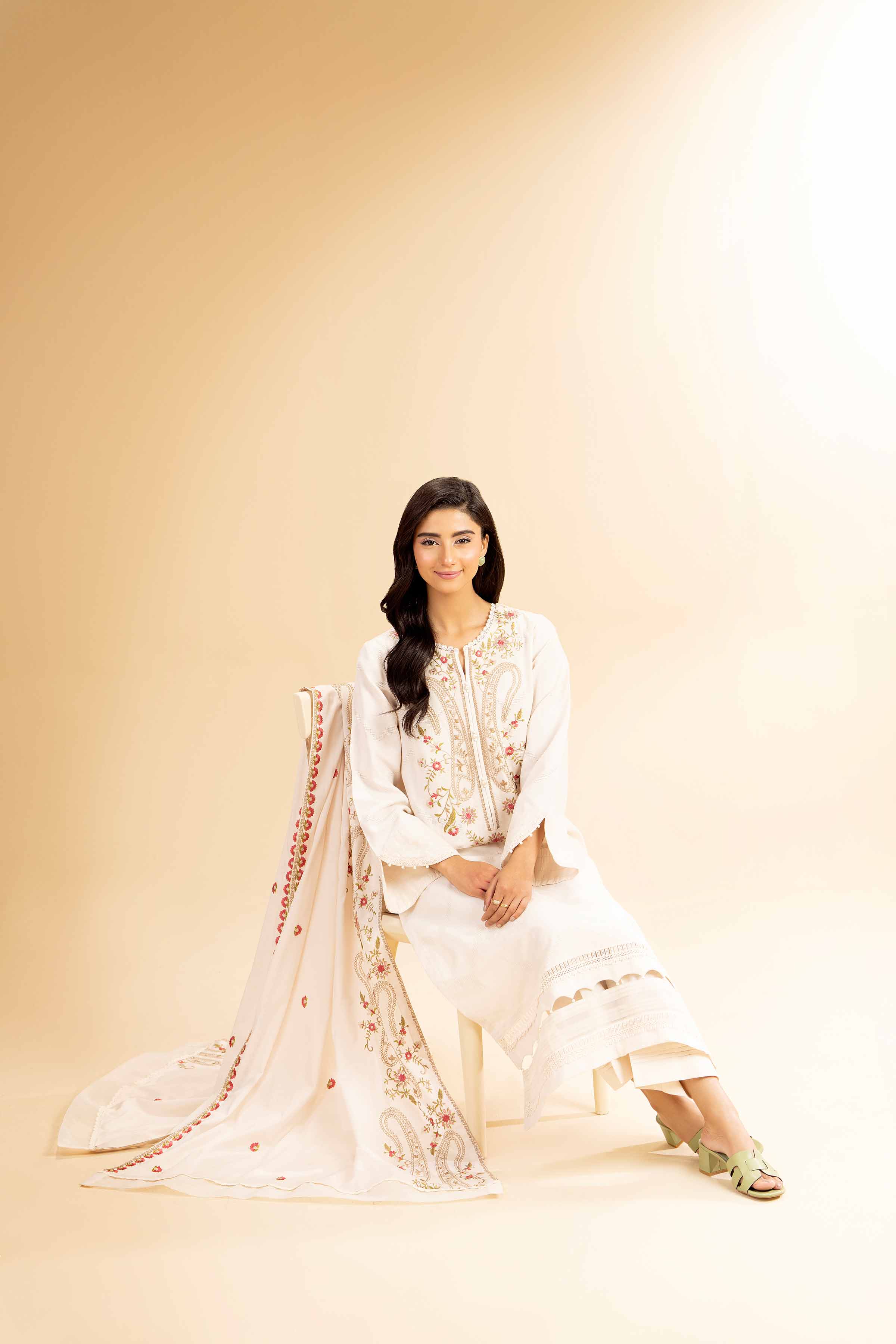 3 Piece - Dyed Embroidered Suit - 42501096 for Women - Unstitched Collection | Nishat | Shop Online