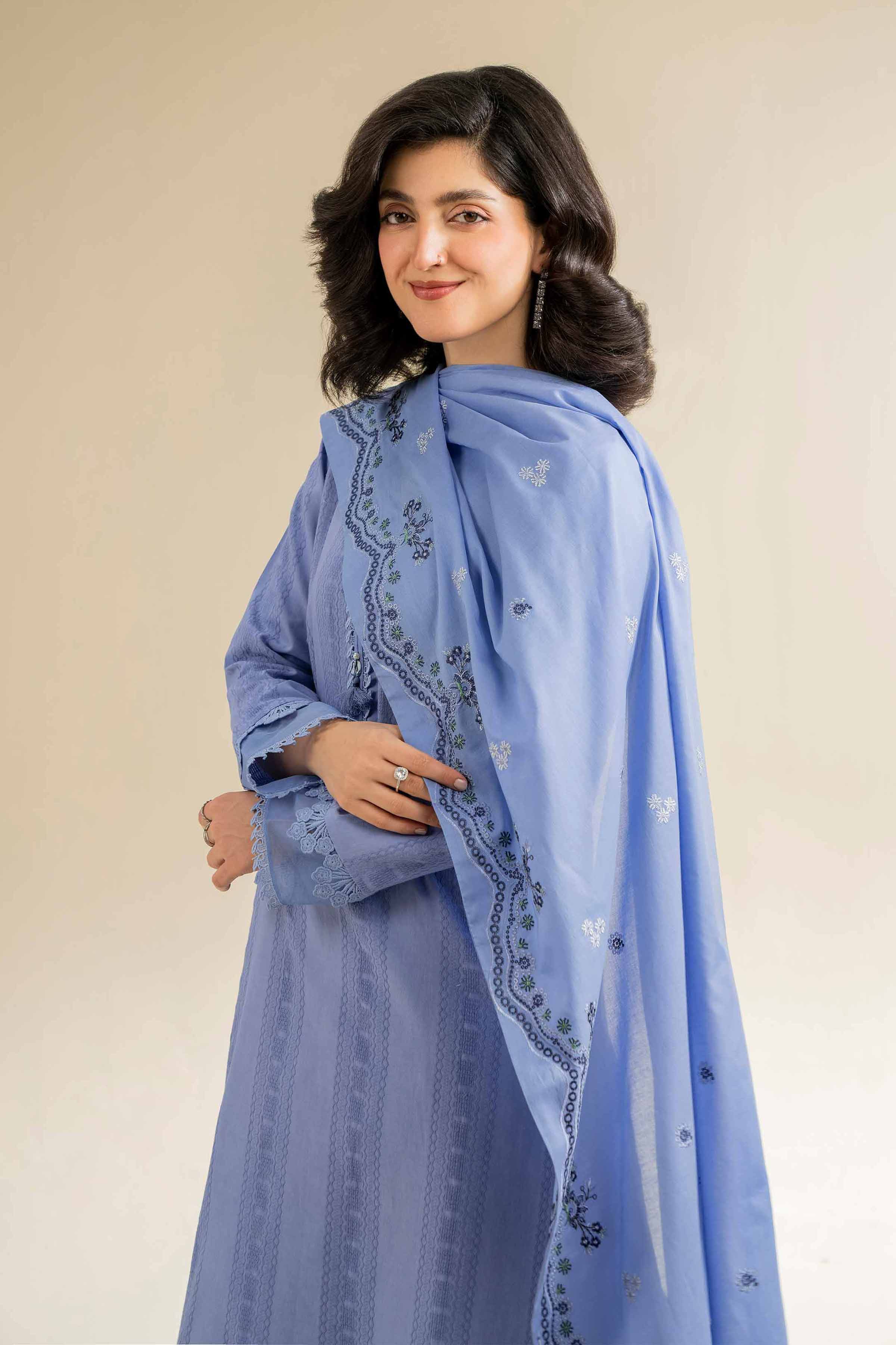 3 Piece - Dyed Embroidered Suit - 42501097 for Women - Unstitched Collection | Nishat | Shop Online