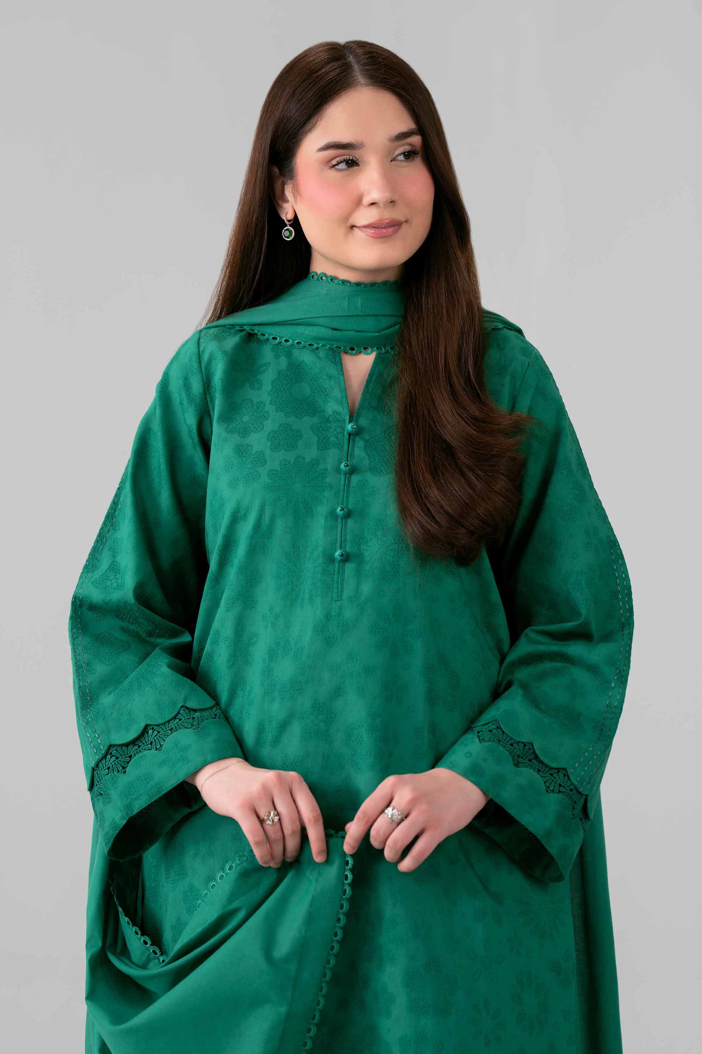 3 Piece - Jacquard Suit - 42501099-1 for Women - Unstitched Collection | Nishat | Shop Online