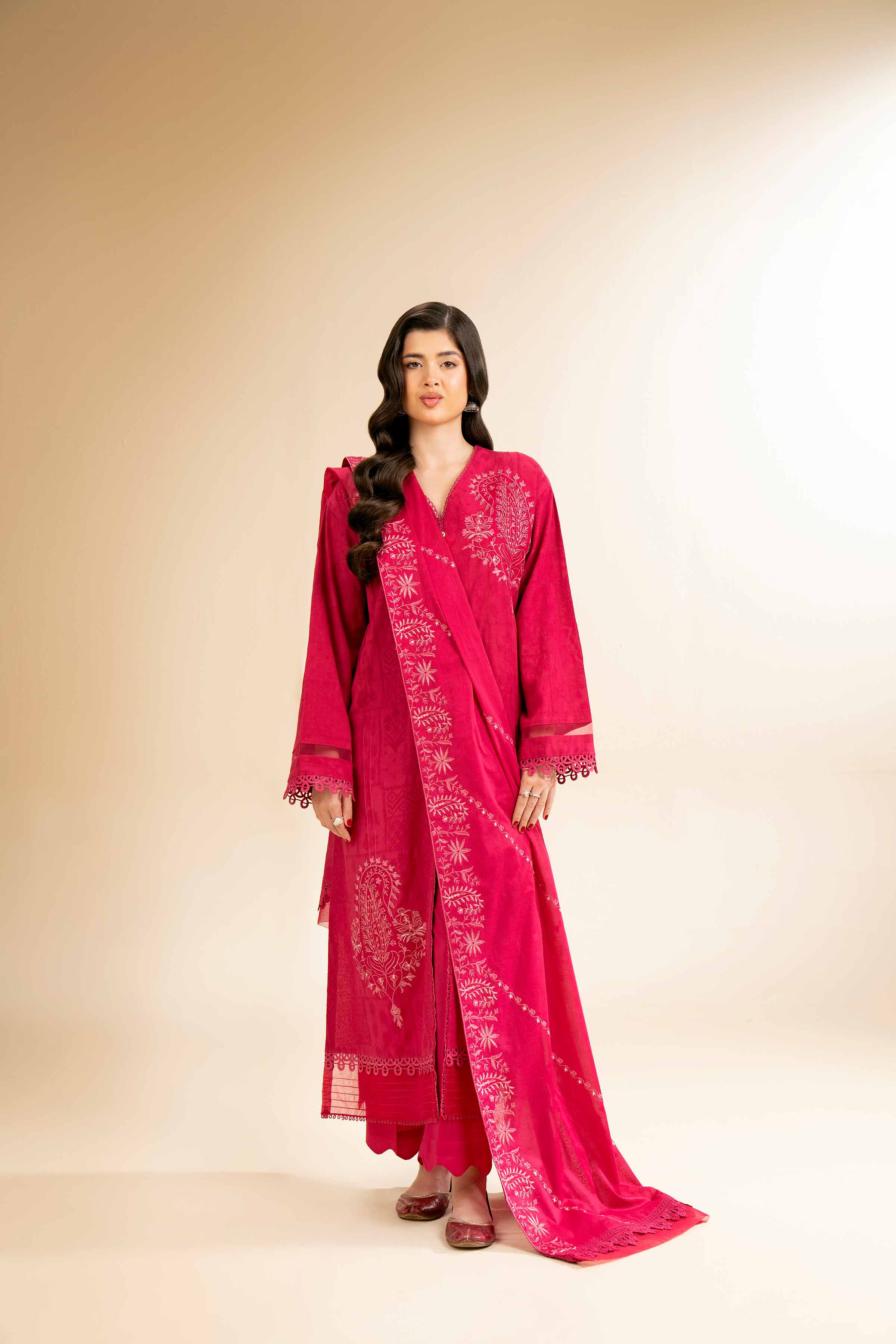 3 Piece - Dyed Embroidered Suit - 42501104 for Women - Unstitched Collection | Nishat | Shop Online