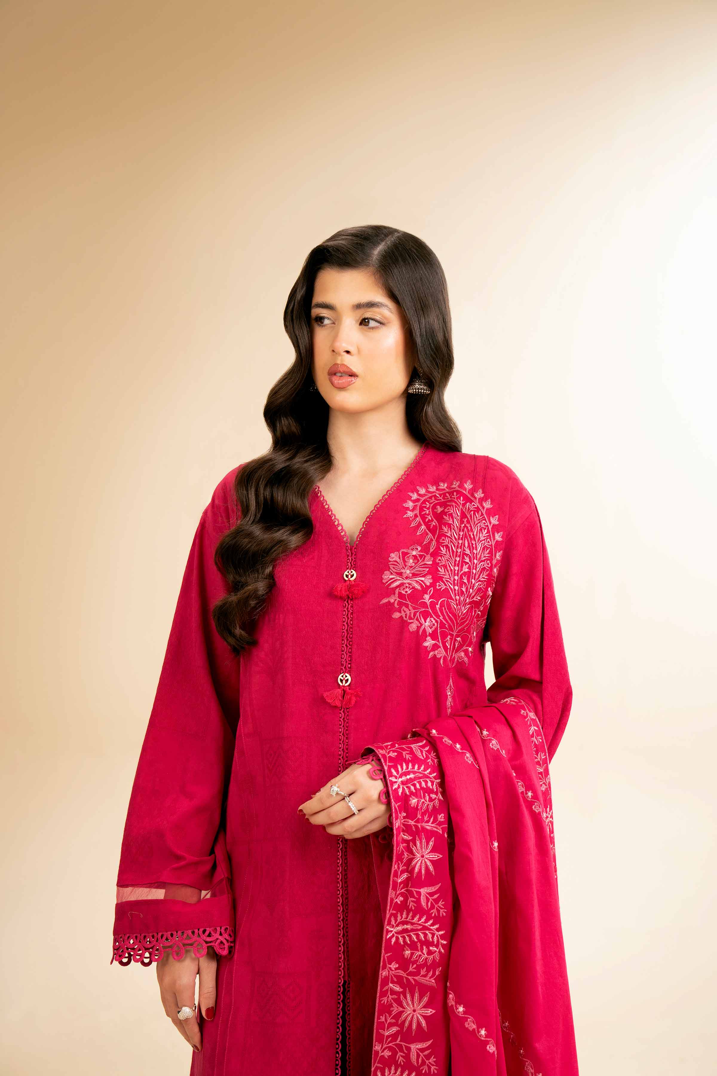 3 Piece - Dyed Embroidered Suit - 42501104 for Women - Unstitched Collection | Nishat | Shop Online