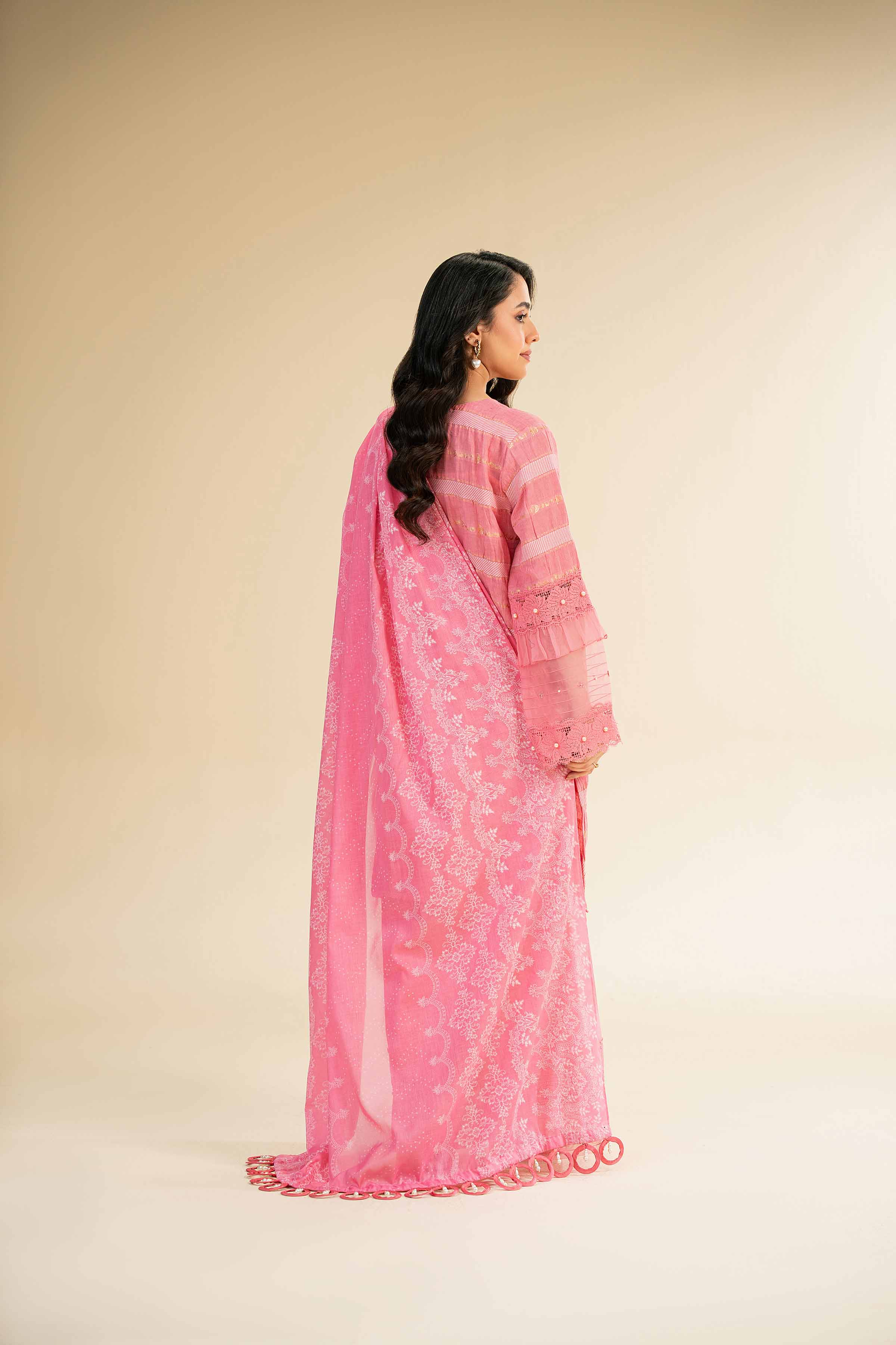 3 Piece - Paste Printed With Jacquard Suit - 42501106 for Women - Unstitched Collection | Nishat | Shop Online