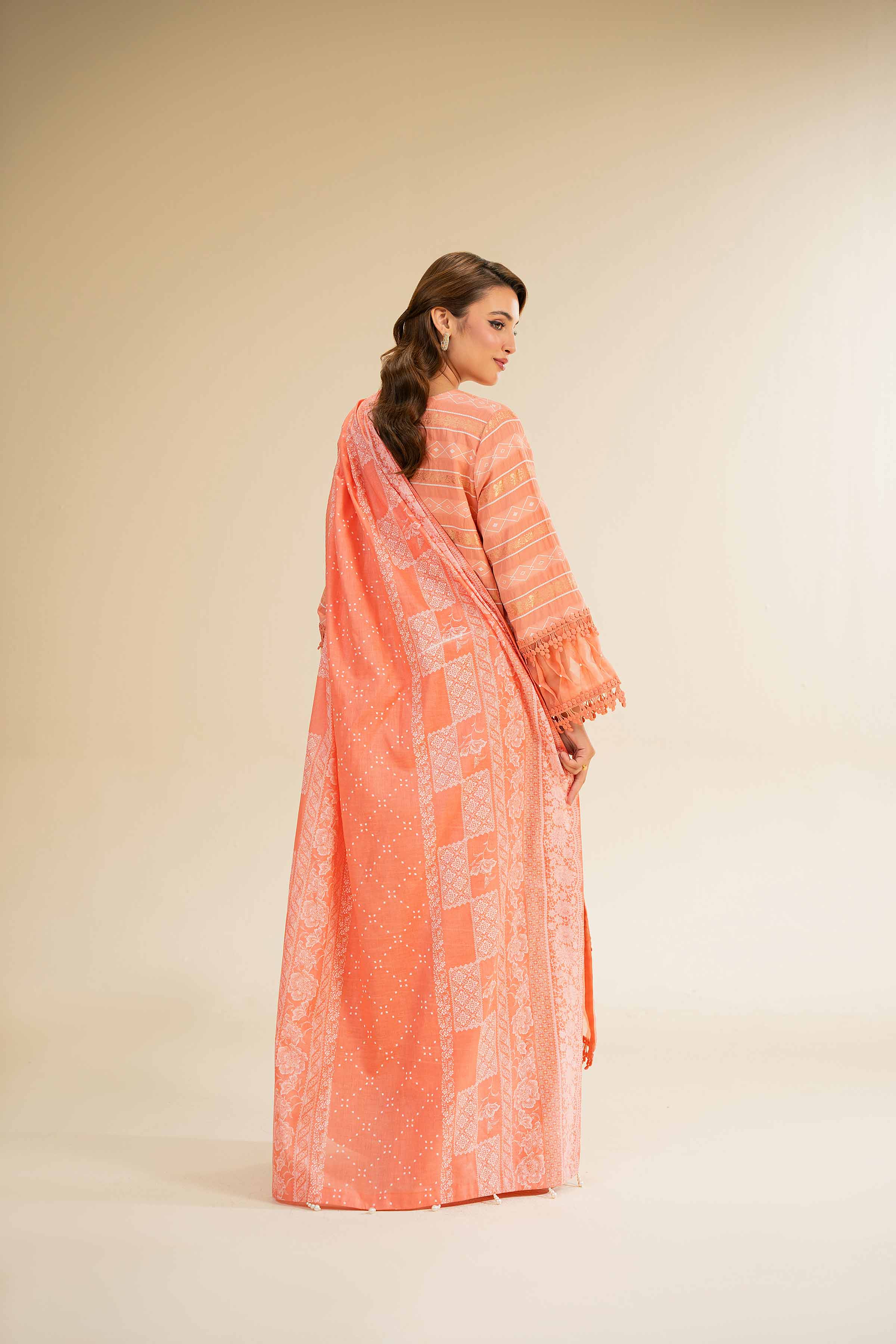 3 Piece - Paste Printed With Jacquard Suit - 42501107 for Women - Unstitched Collection | Nishat | Shop Online