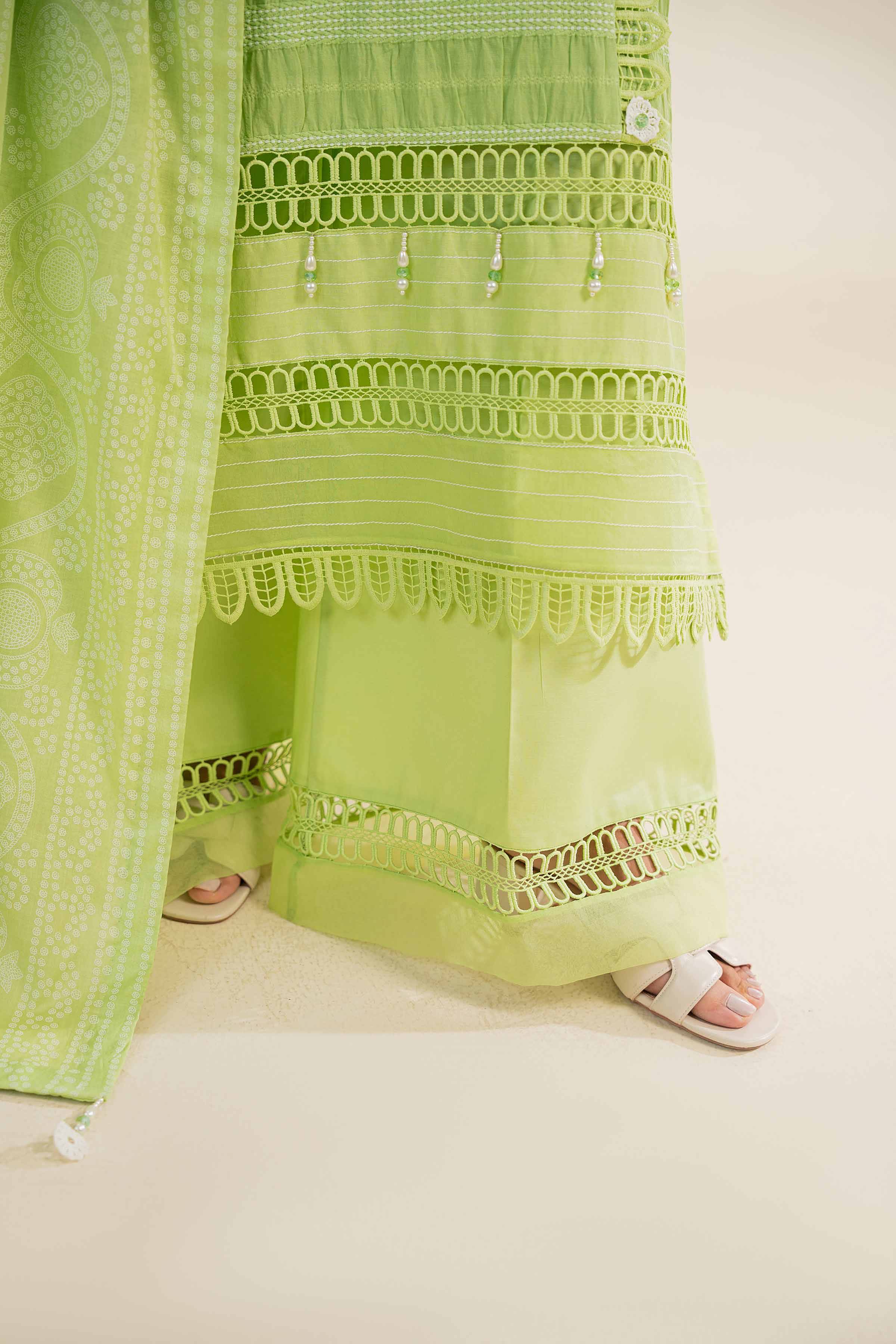 3 Piece - Paste Printed With Jacquard Suit - 42501109 for Women - Unstitched Collection | Nishat | Shop Online
