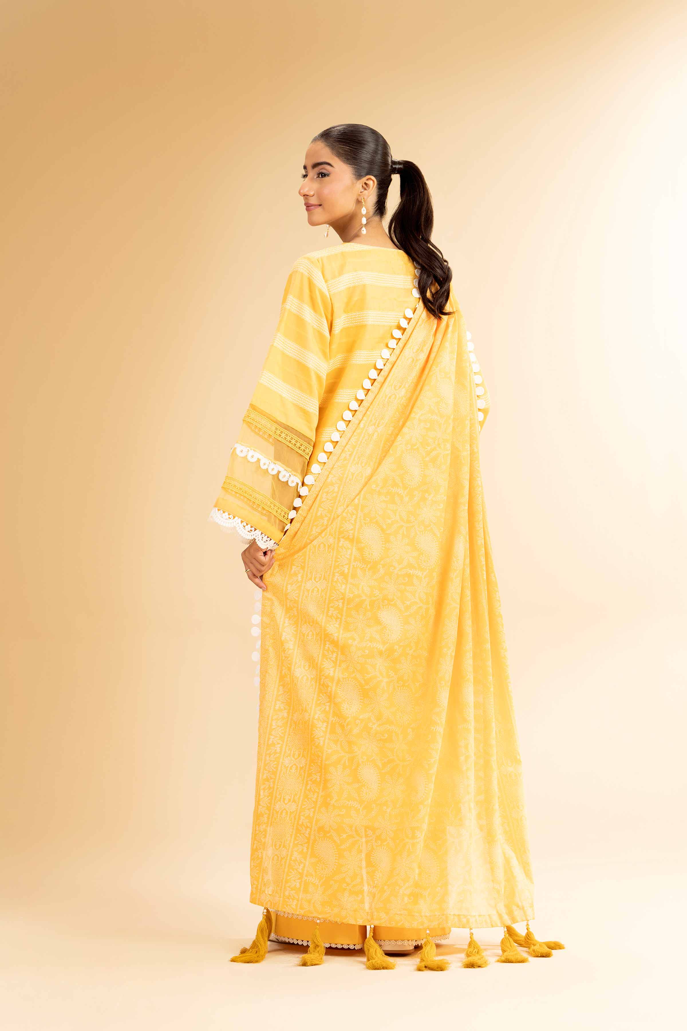 3 Piece - Paste Printed With Jacquard Suit - 42501110 for Women - Unstitched Collection | Nishat | Shop Online