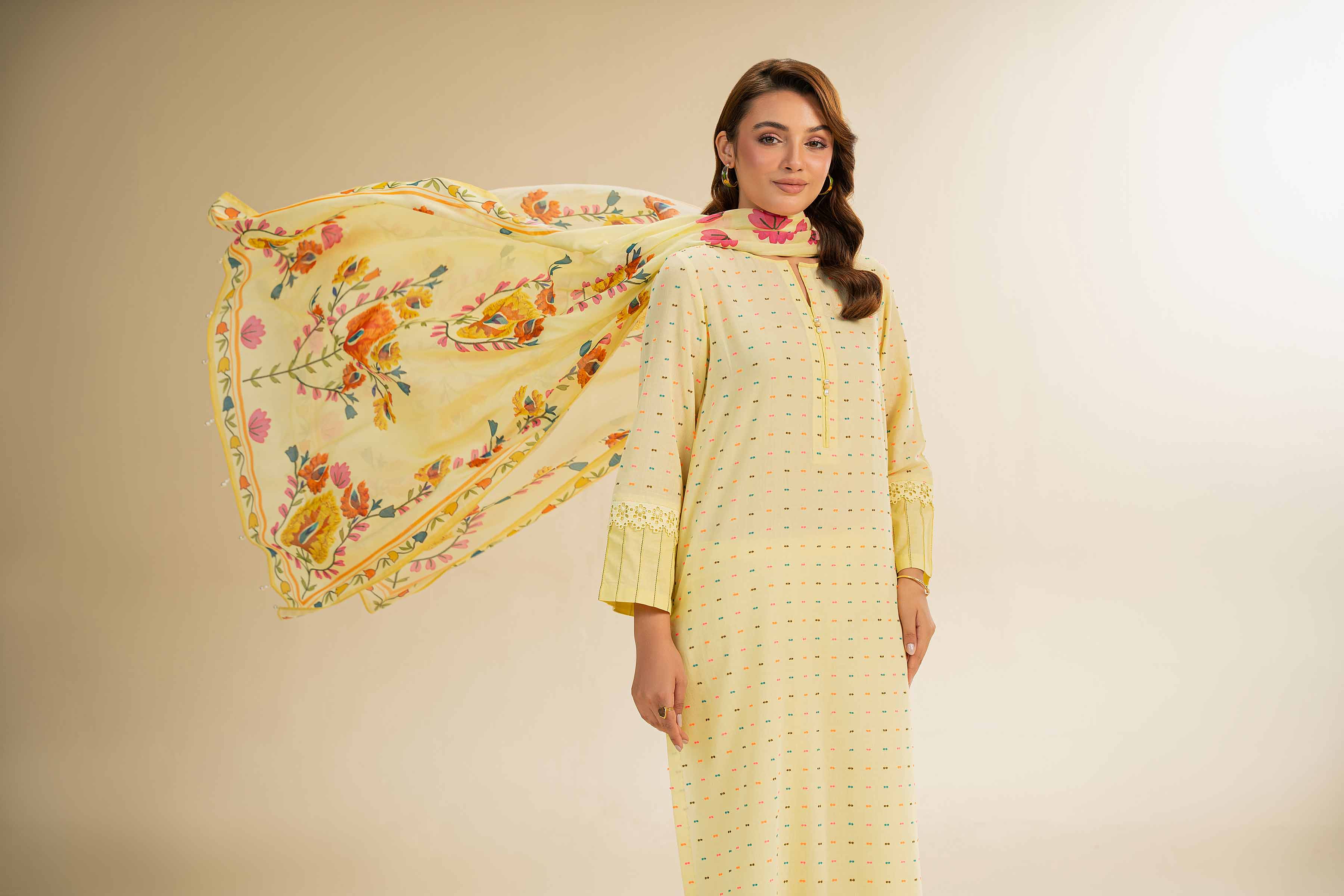 3 Piece - Jacquard Suit - 42501111 for Women - Unstitched Collection | Nishat | Shop Online