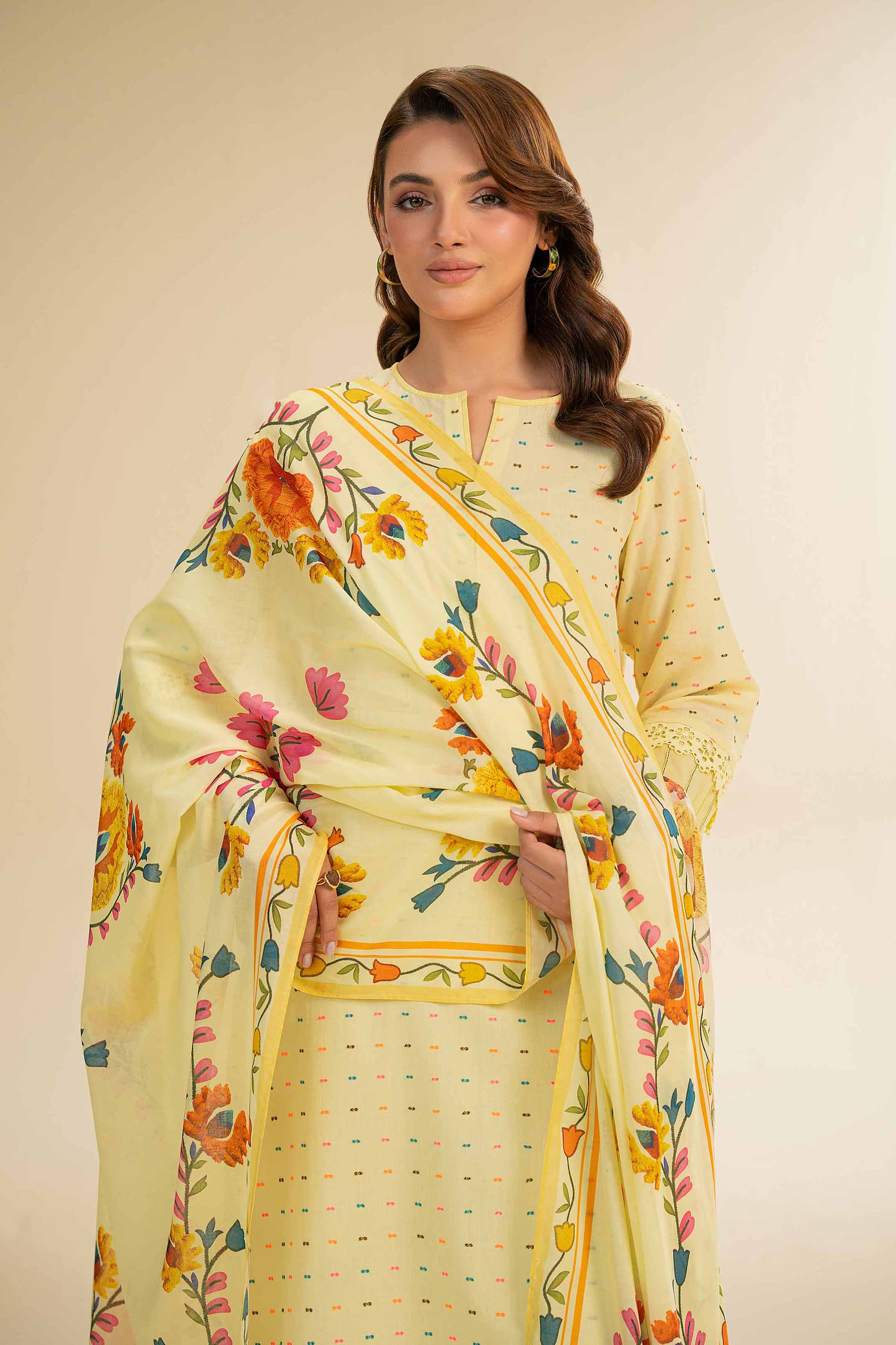 3 Piece - Jacquard Suit - 42501111 for Women - Unstitched Collection | Nishat | Shop Online