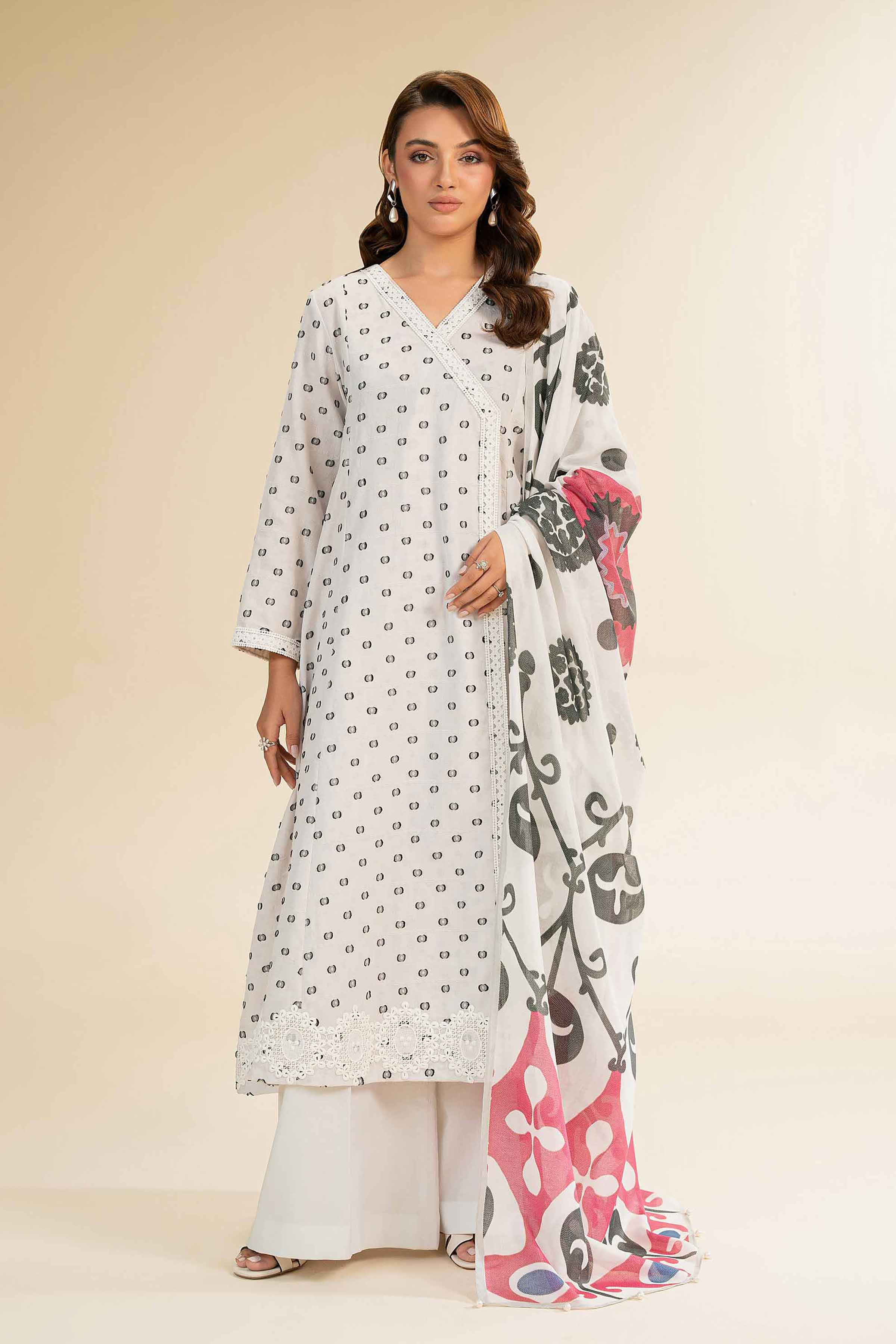 3 Piece - Jacquard Suit - 42501113 for Women - Unstitched Collection | Nishat | Shop Online