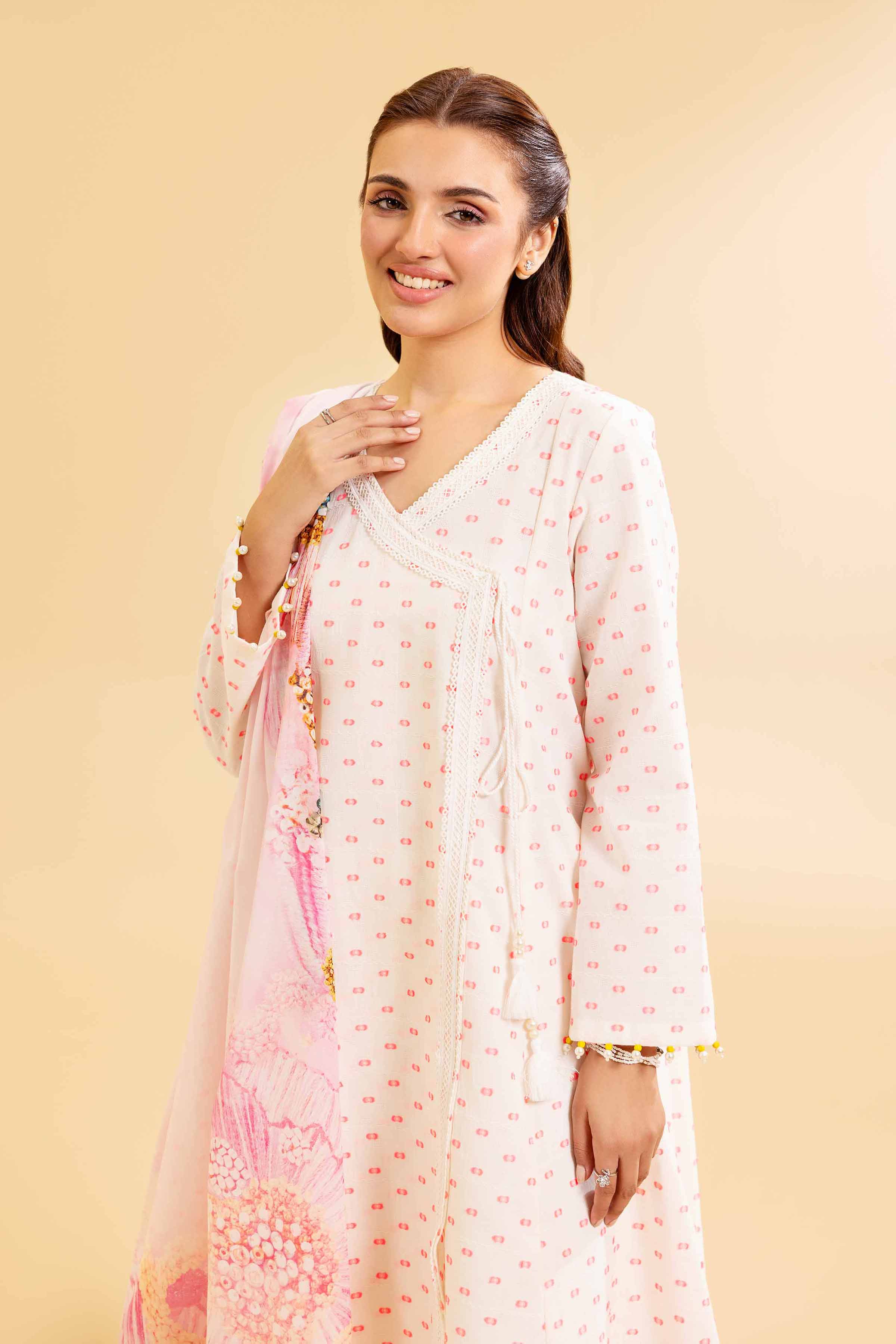 3 Piece - Jacquard Suit - 42501114 for Women - Unstitched Collection | Nishat | Shop Online