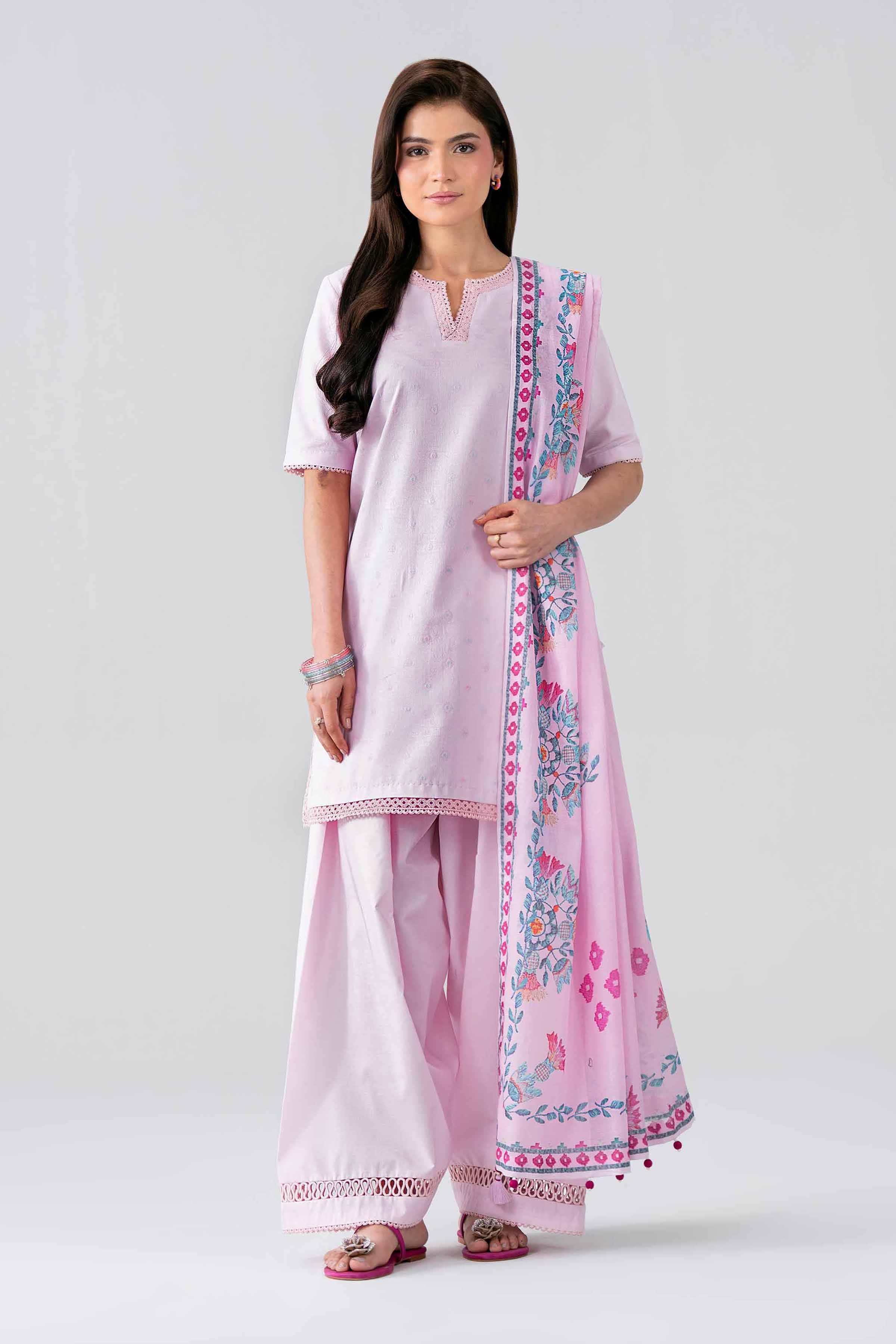 2 Piece - Jacquard Suit - 42501115 for Women - Unstitched Collection | Nishat | Shop Online