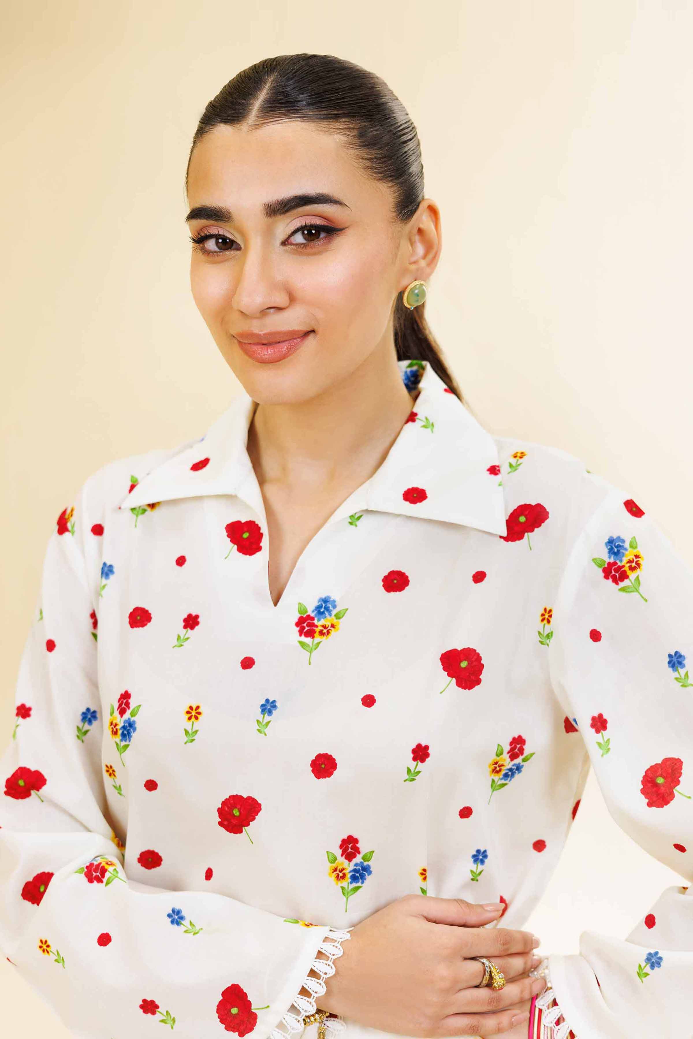 2 Piece - Printed Suit - 42501116 for Women - Unstitched Collection | Nishat | Shop Online
