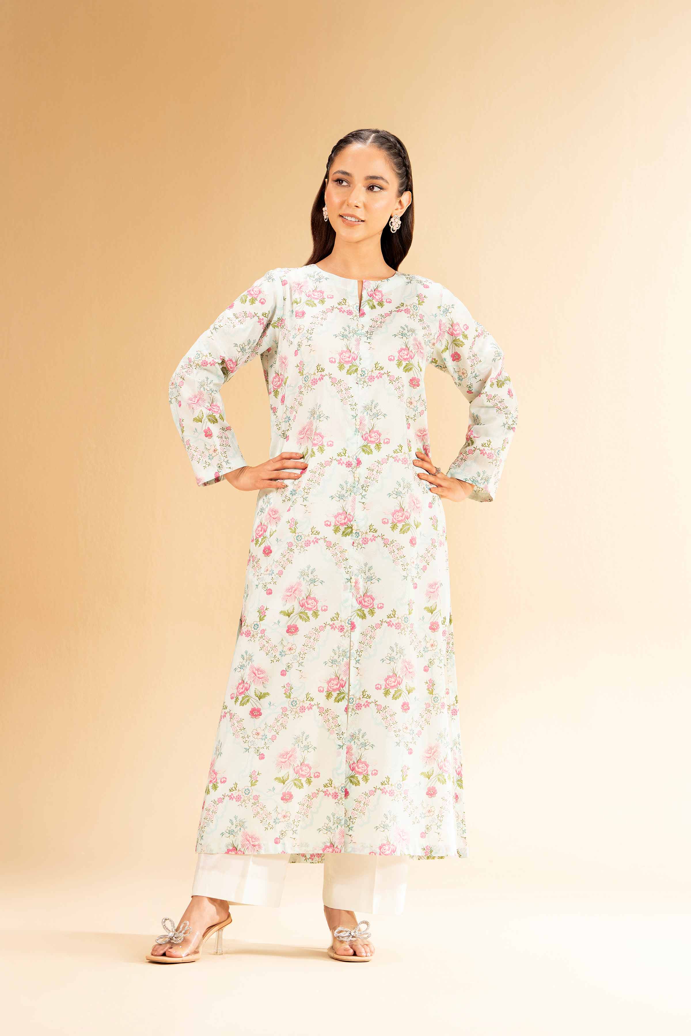 2 Piece - Printed Suit - 42501120 for Women - Unstitched Collection | Nishat | Shop Online