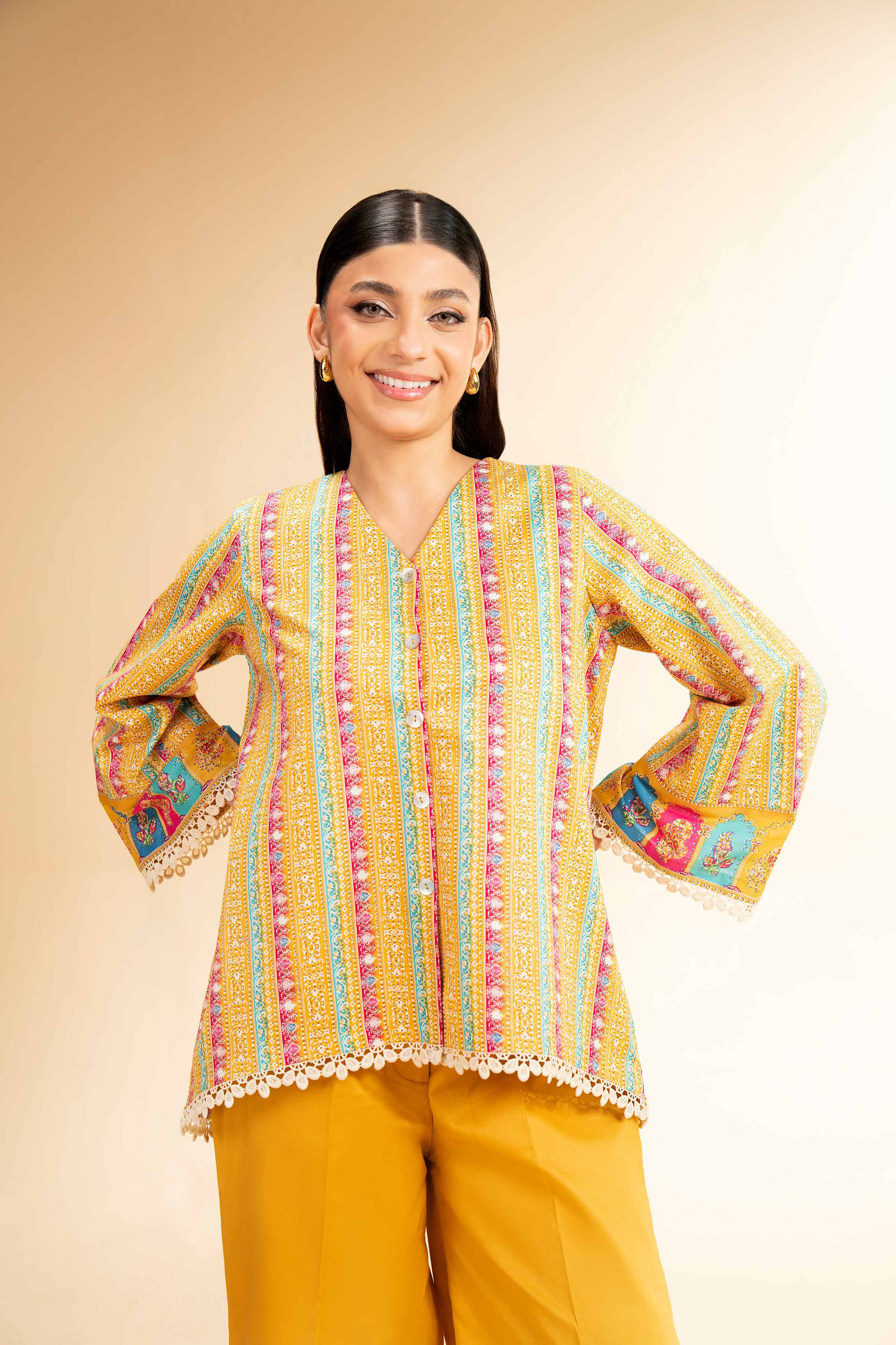 2 Piece - Printed Suit - 42501122 for Women - Unstitched Collection | Nishat | Shop Online