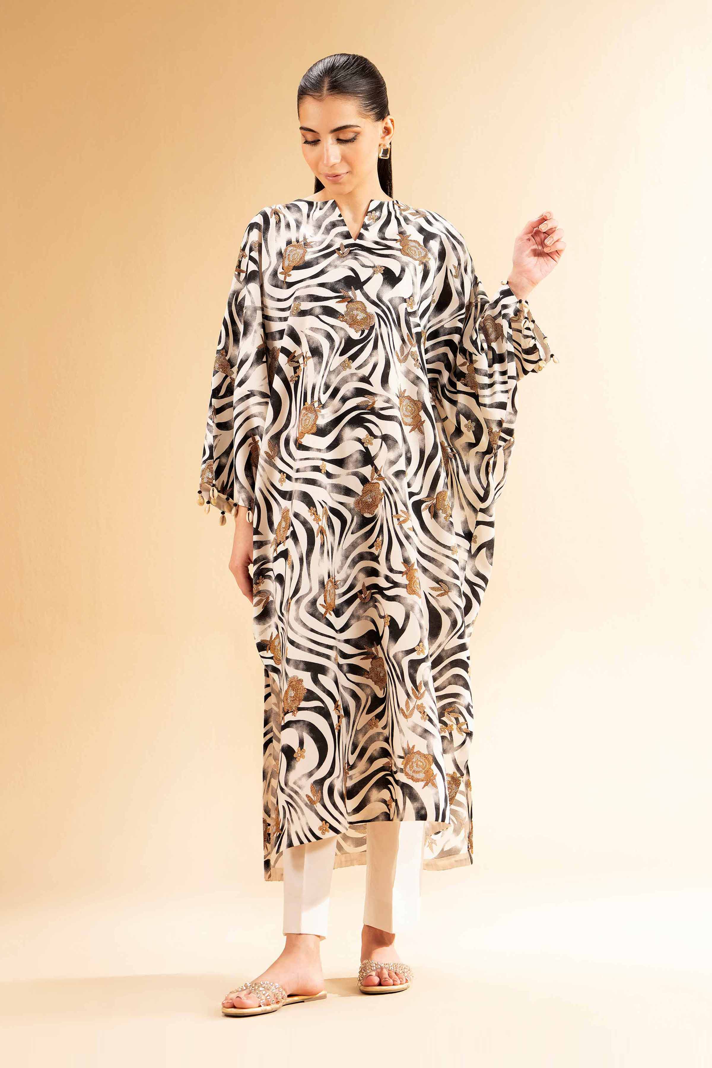 2 Piece - Printed Suit - 42501123 for Women - Unstitched Collection | Nishat | Shop Online