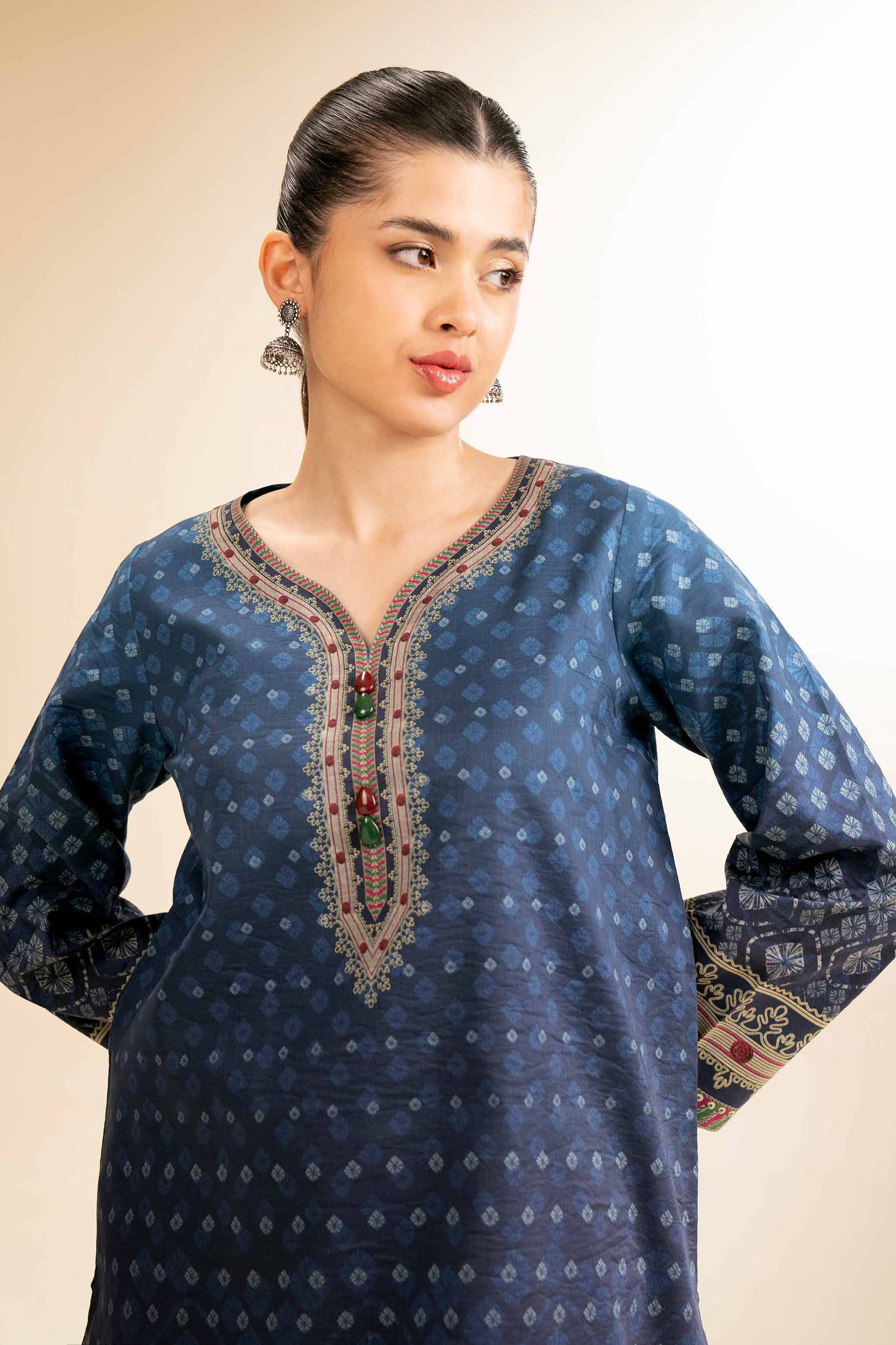 2 Piece - Digital Printed Suit - 42501131 for Women - Unstitched Collection | Nishat | Shop Online