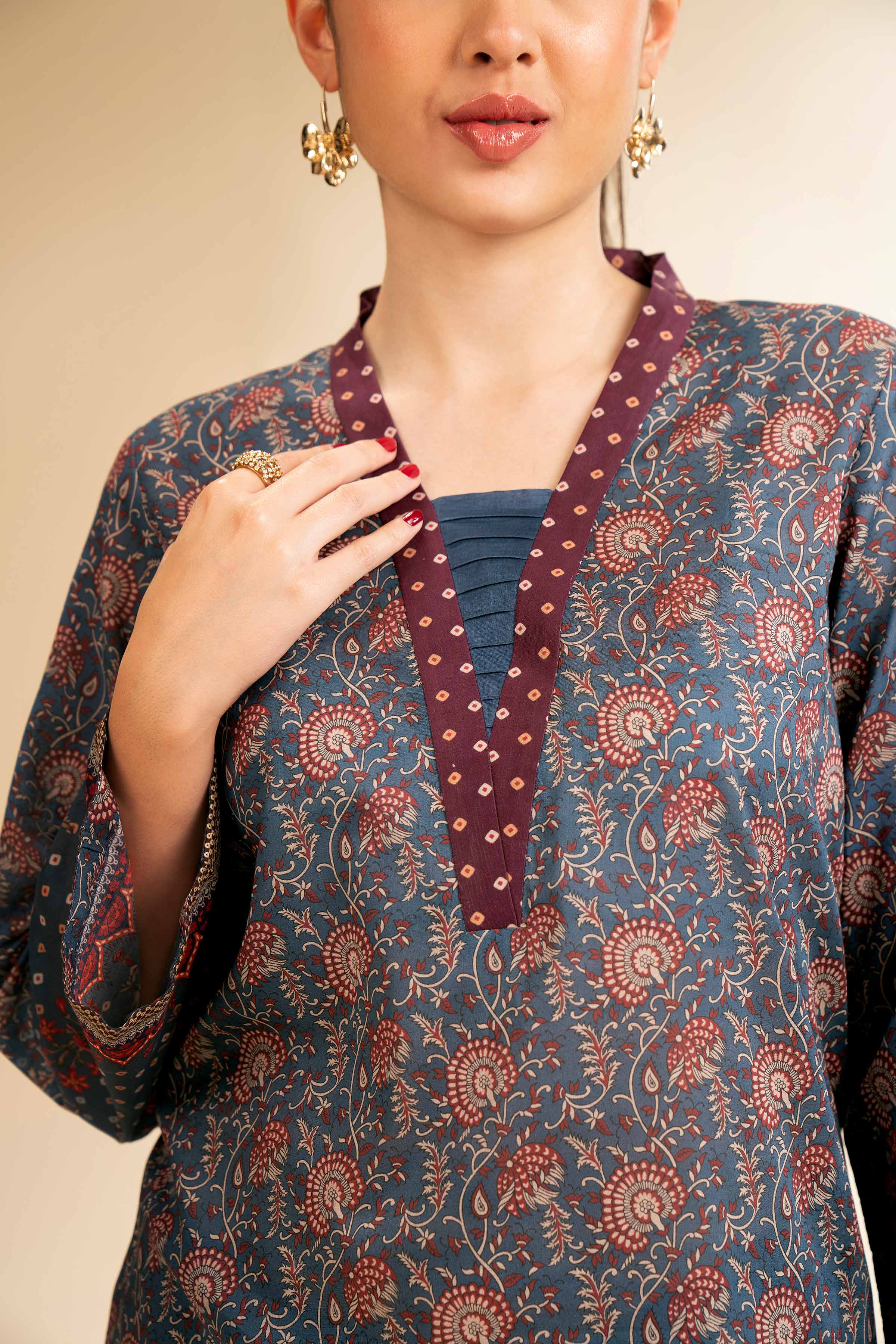 2 Piece - Digital Printed Suit - 42501133 for Women - Unstitched Collection | Nishat | Shop Online