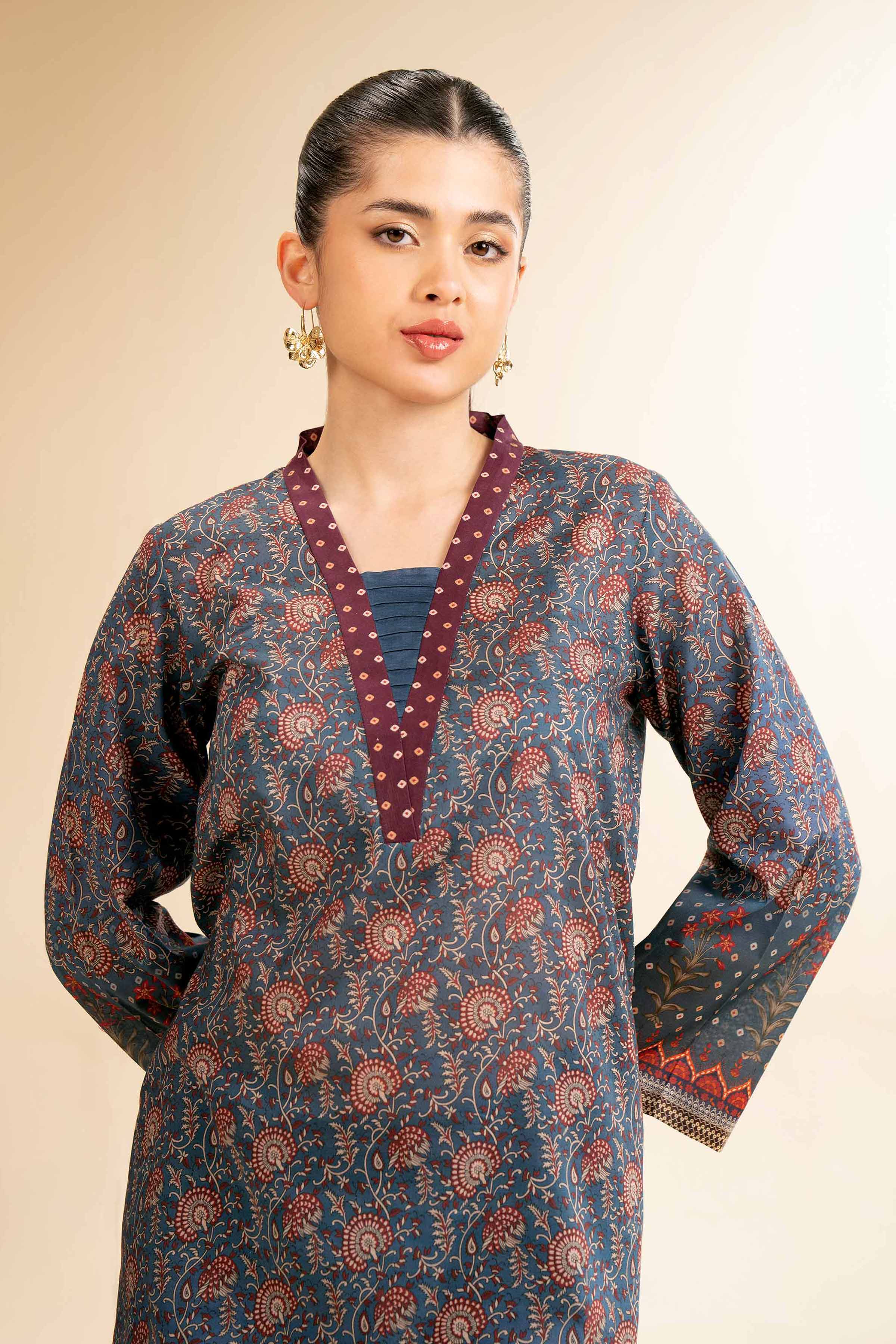 2 Piece - Digital Printed Suit - 42501133 for Women - Unstitched Collection | Nishat | Shop Online