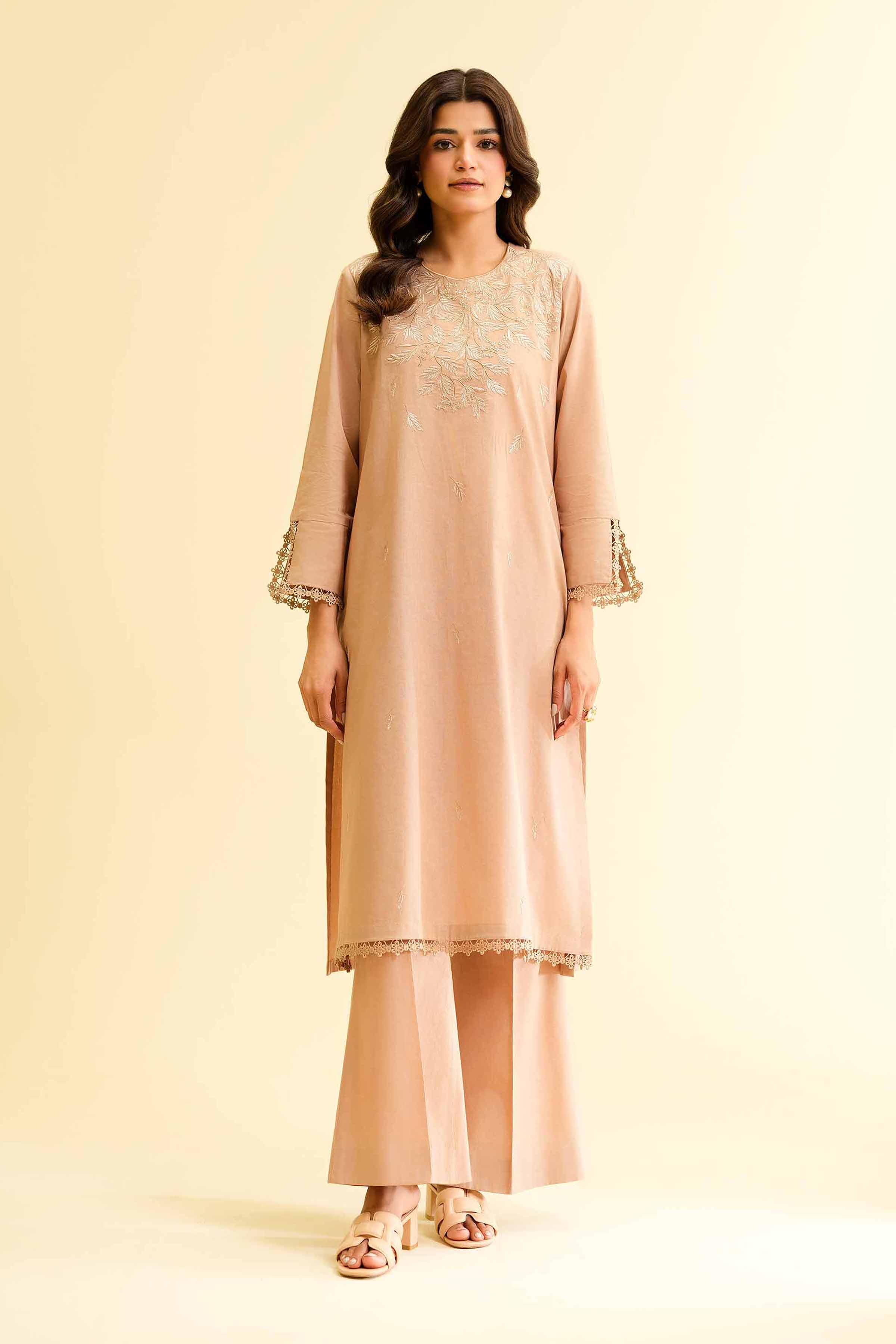 2 Piece - Dyed Embroidered Suit - 42501136 for Women - Unstitched Collection | Nishat | Shop Online