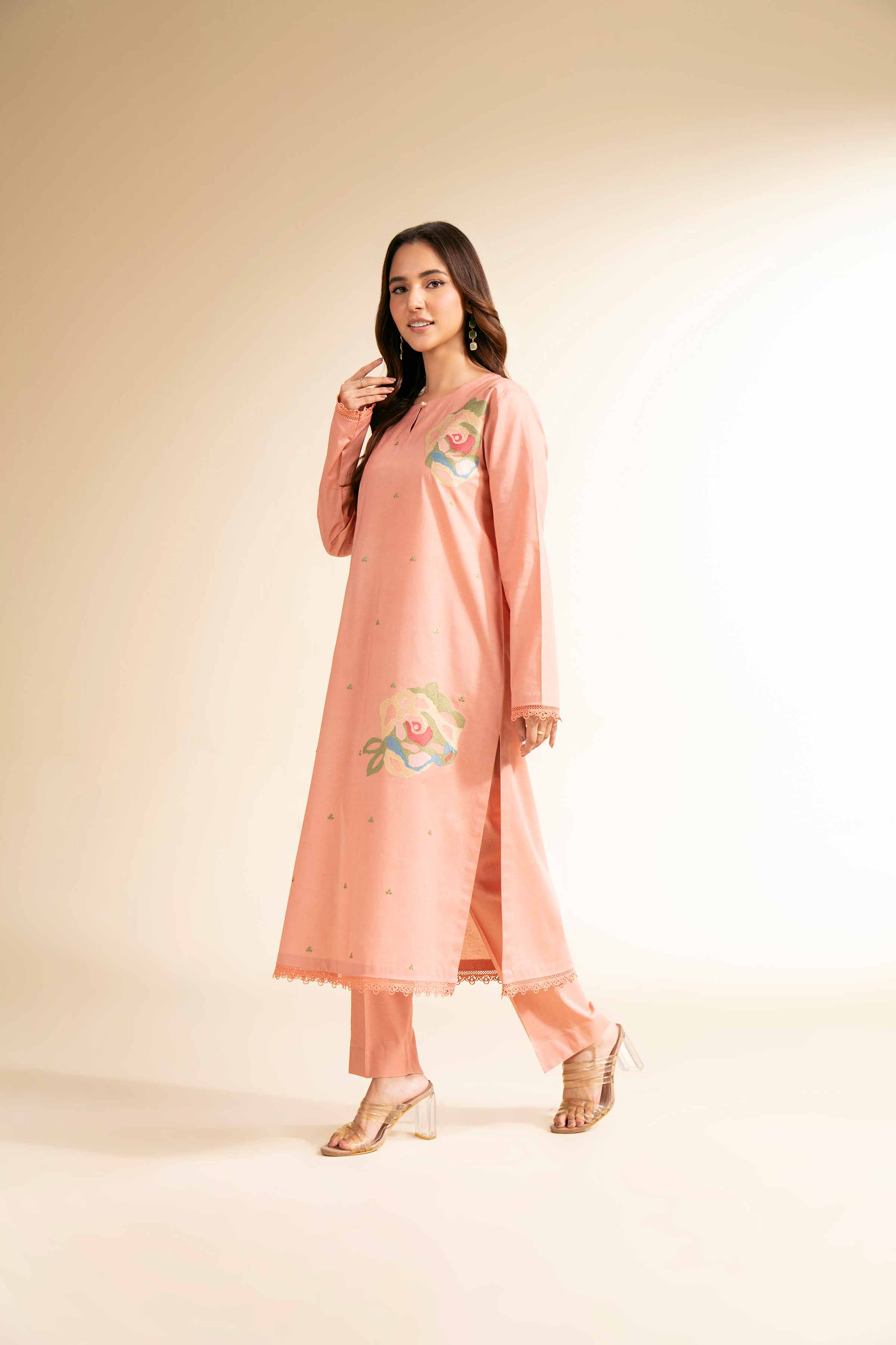 2 Piece - Dyed Embroidered Suit - 42501137 for Women - Unstitched Collection | Nishat | Shop Online
