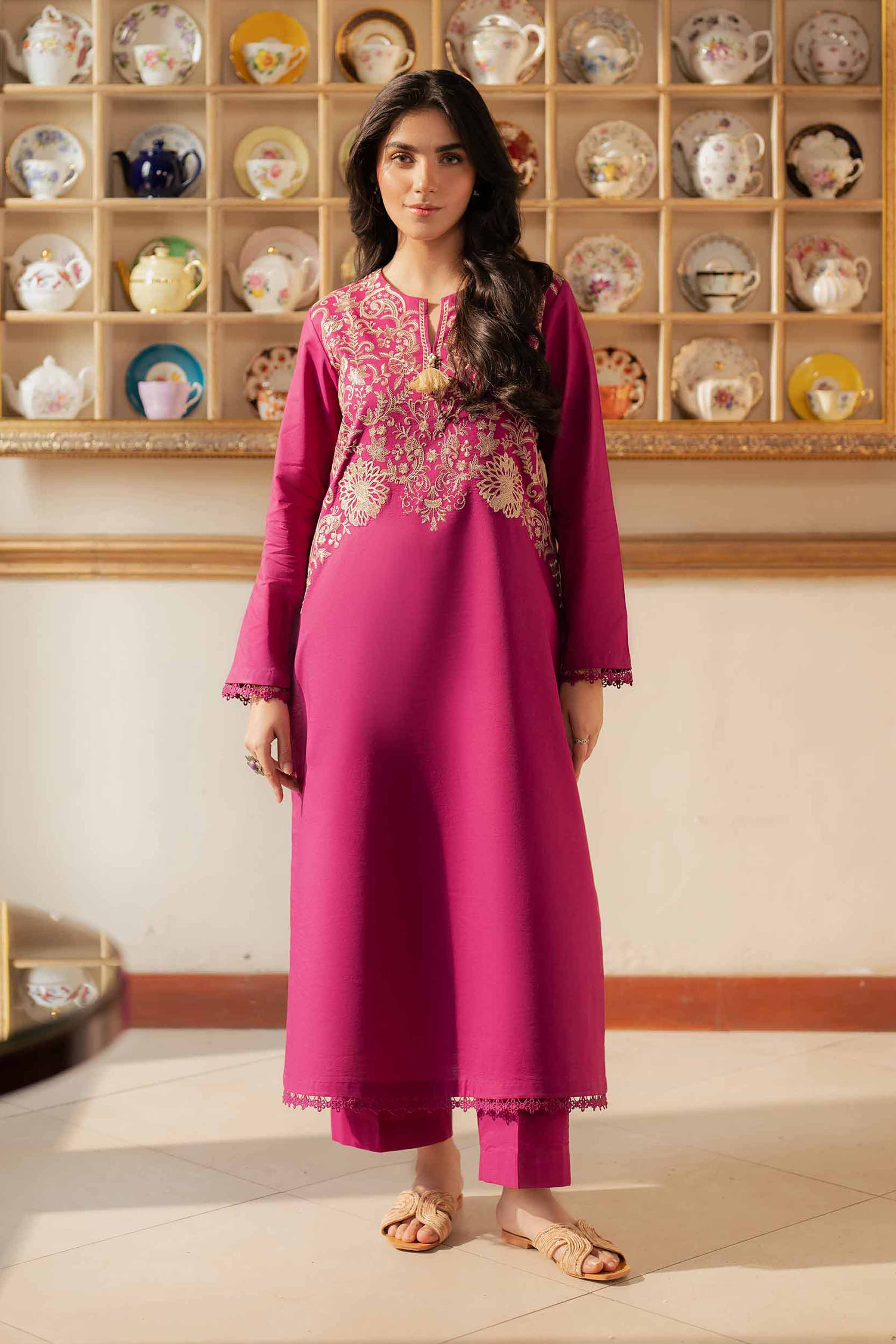 2 Piece - Dyed Embroidered Suit - 42501139 for Women - Unstitched Collection | Nishat | Shop Online