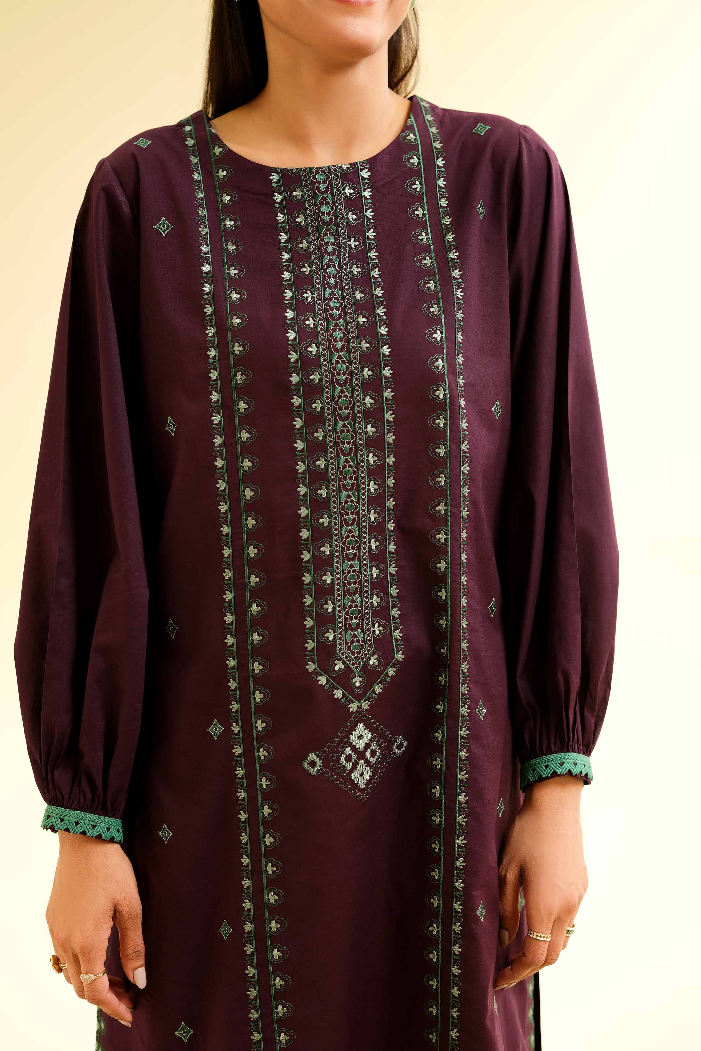 2 Piece - Dyed Embroidered Suit - 42501140 for Women - Unstitched Collection | Nishat | Shop Online