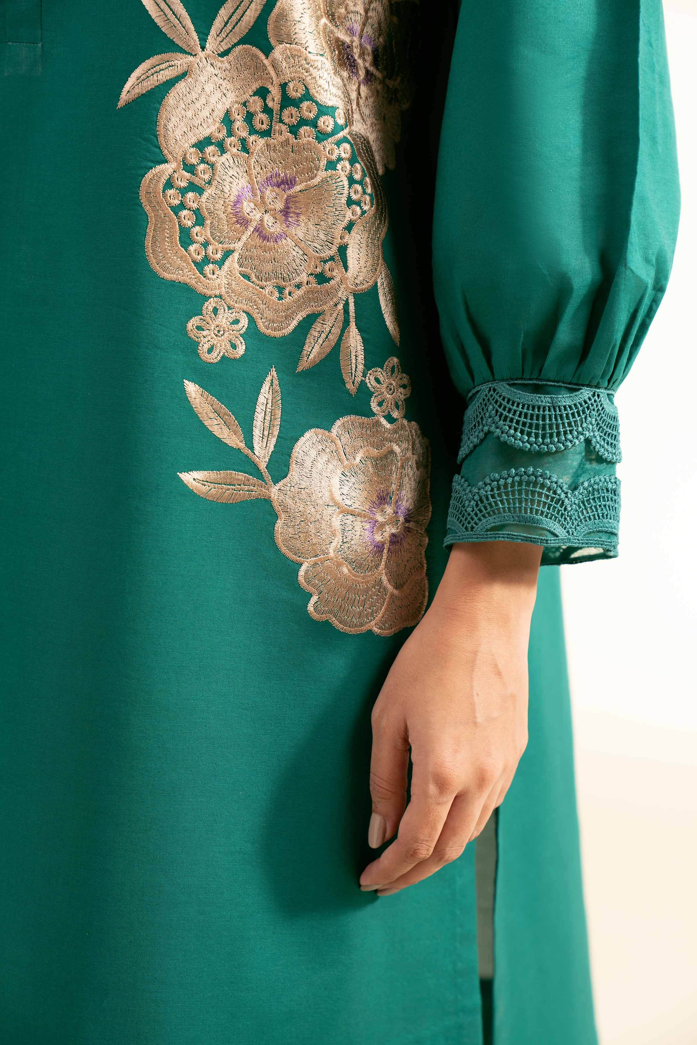 2 Piece - Dyed Embroidered Suit - 42501141 for Women - Unstitched Collection | Nishat | Shop Online