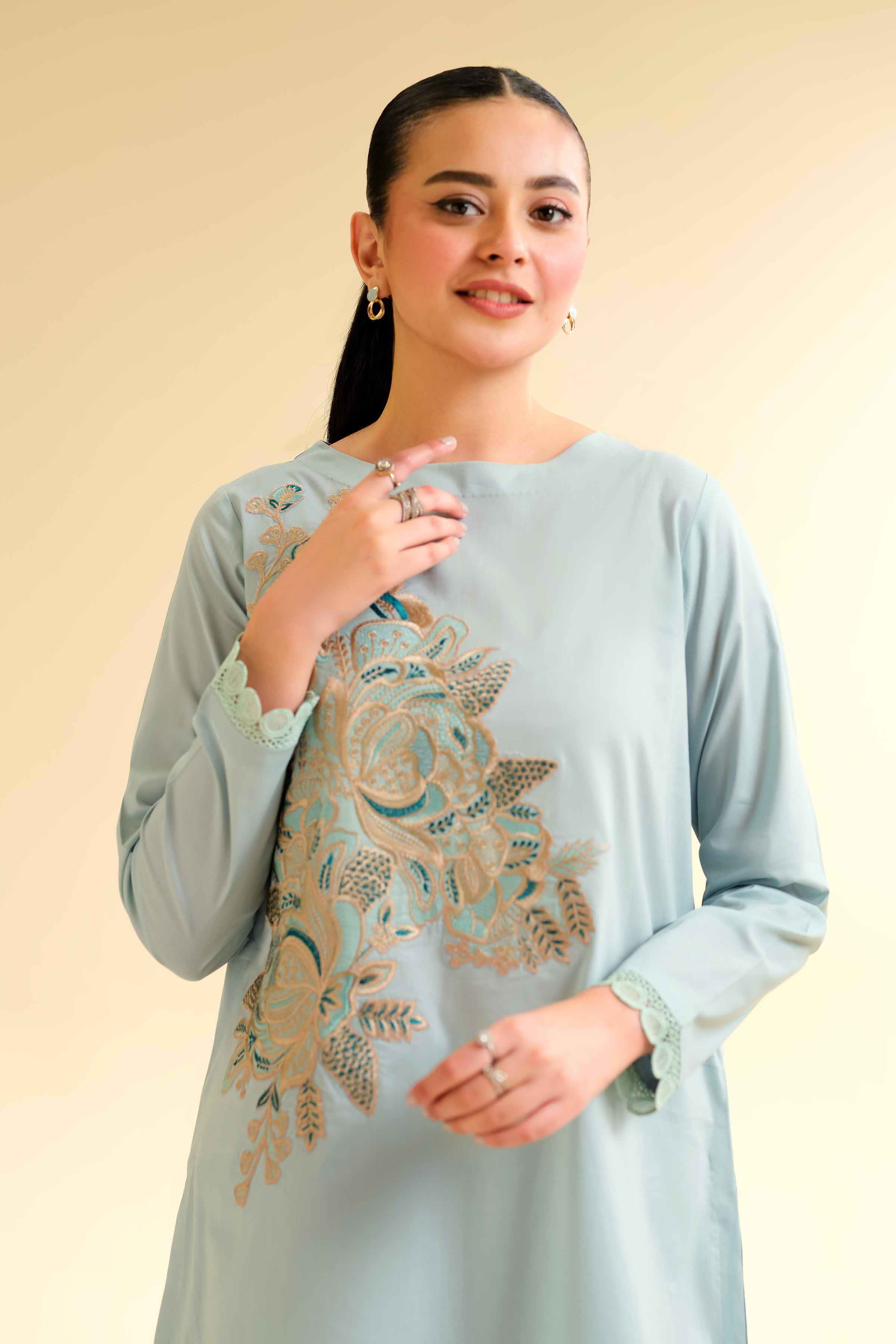 2 Piece - Dyed Embroidered Suit - 42501142 for Women - Unstitched Collection | Nishat | Shop Online