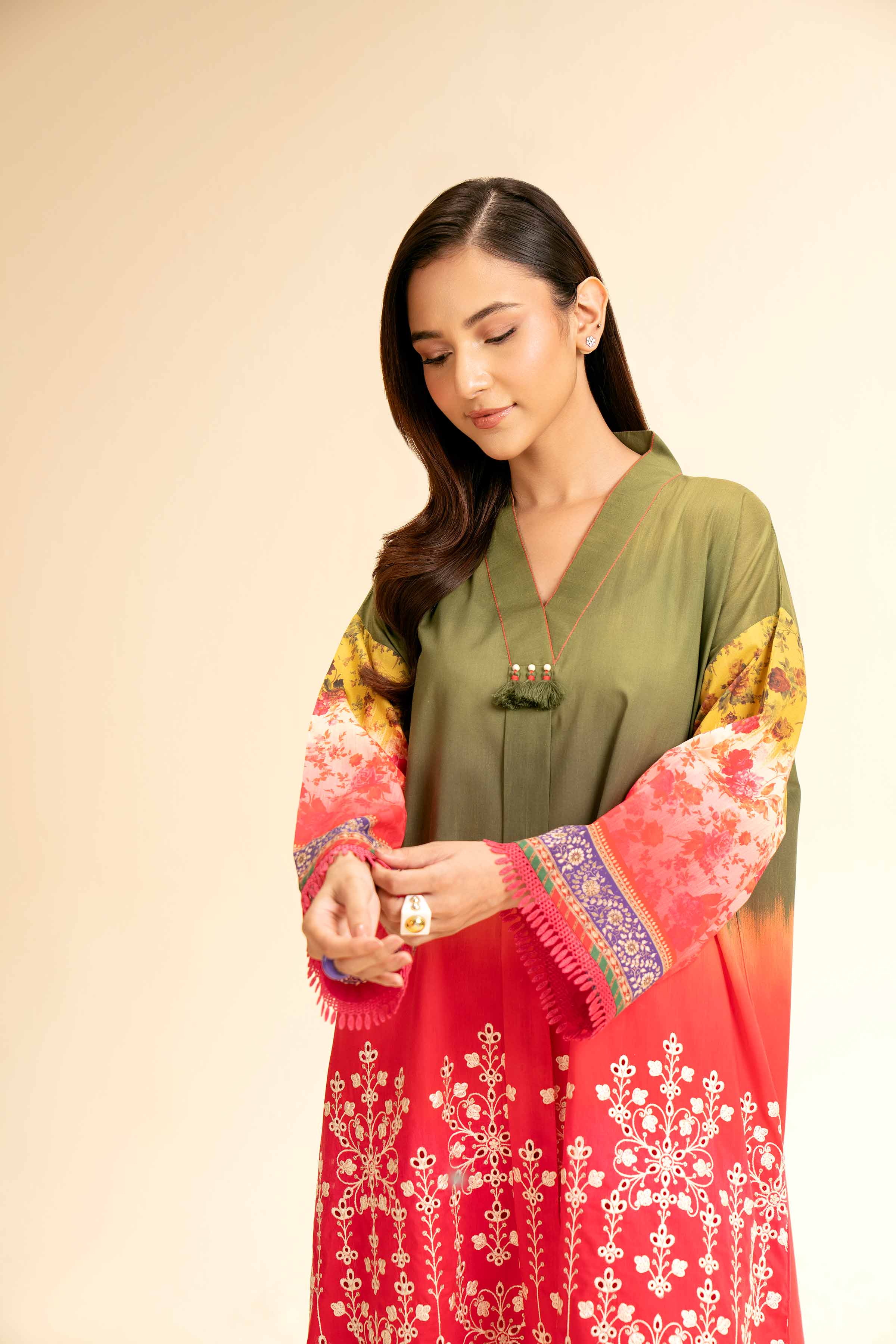 2 Piece - Digital Printed Embroidered Suit - 42501150 for Women - Unstitched Collection | Nishat | Shop Online
