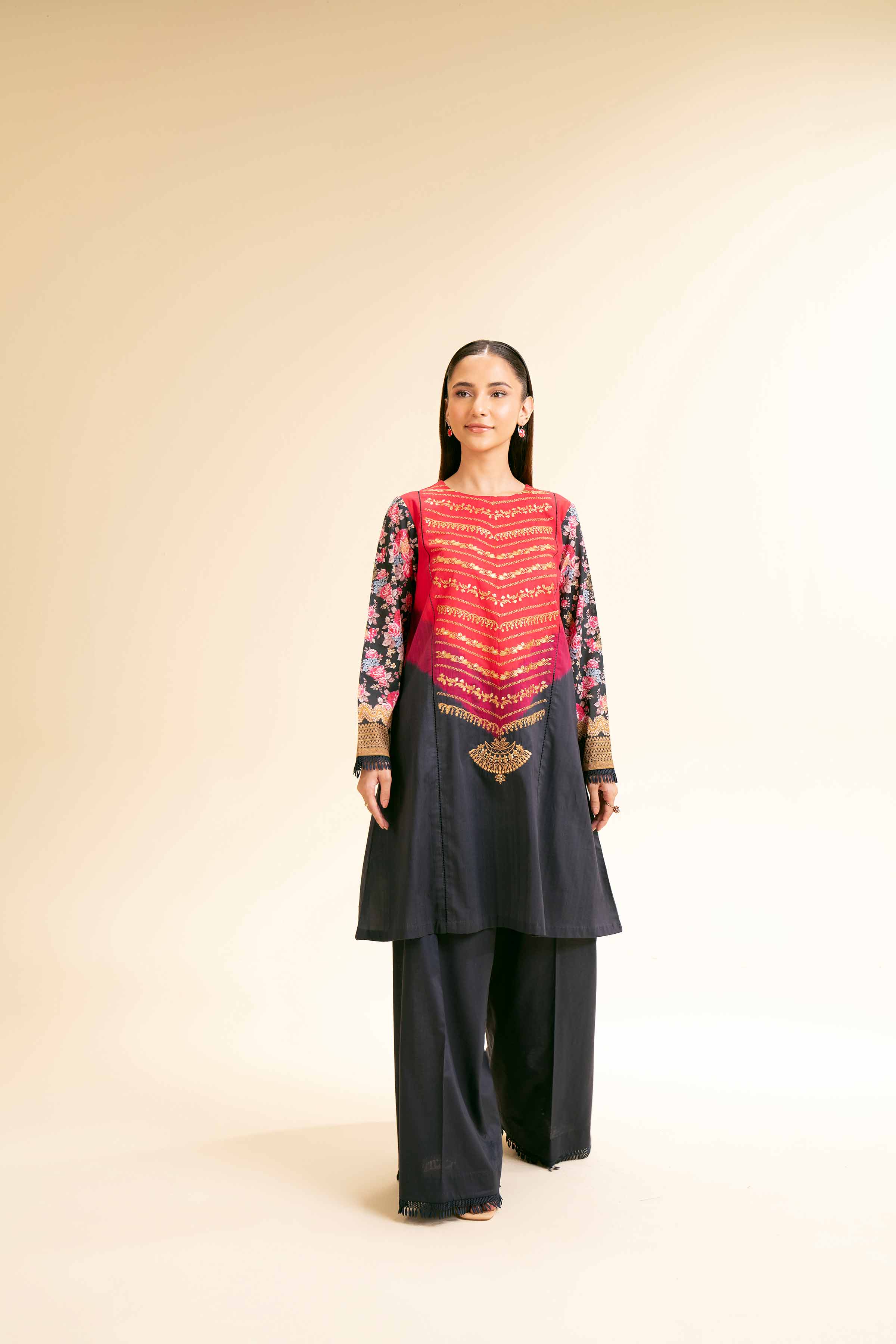 2 Piece - Digital Printed Embroidered Suit - 42501151 for Women - Unstitched Collection | Nishat | Shop Online