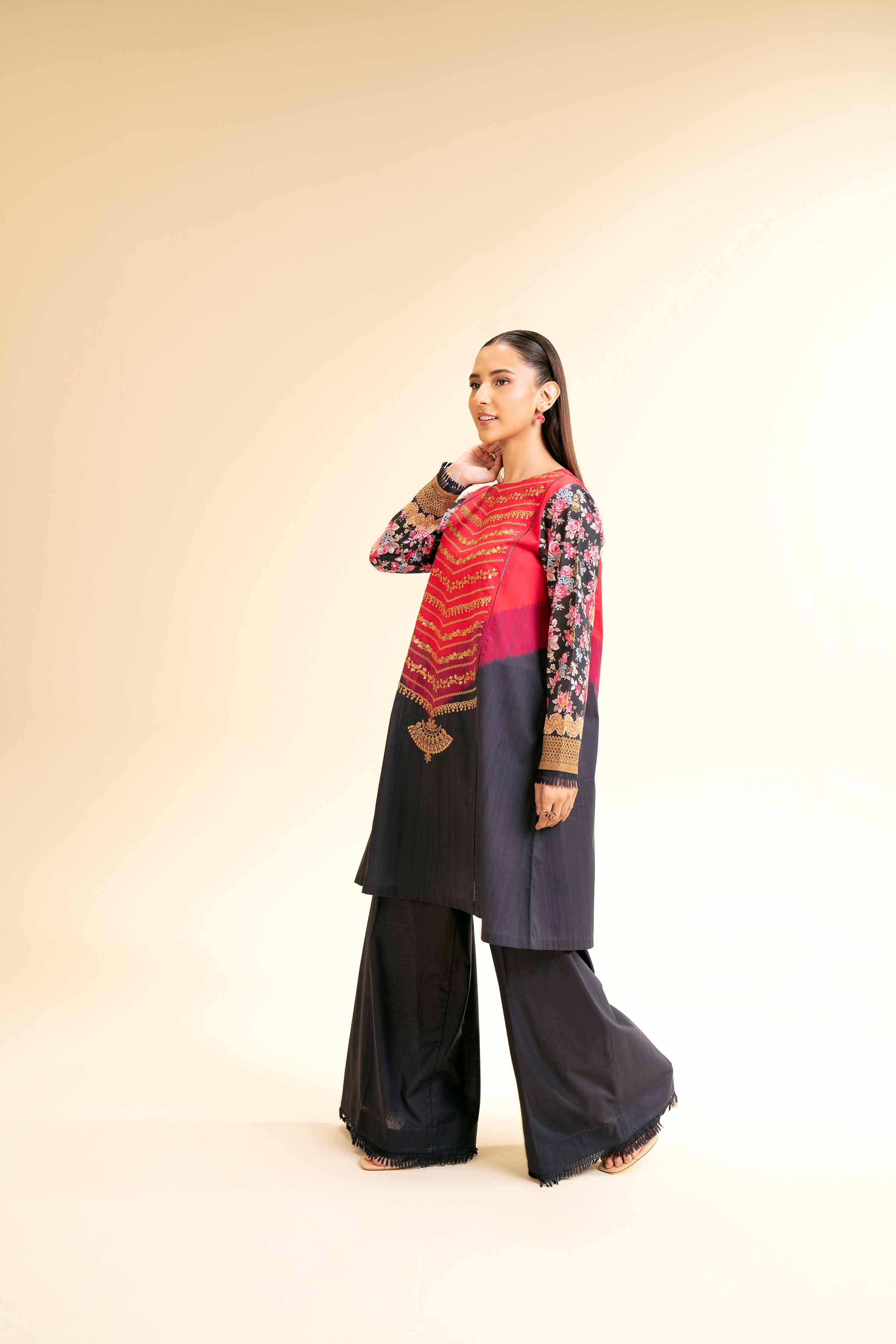 2 Piece - Digital Printed Embroidered Suit - 42501151 for Women - Unstitched Collection | Nishat | Shop Online