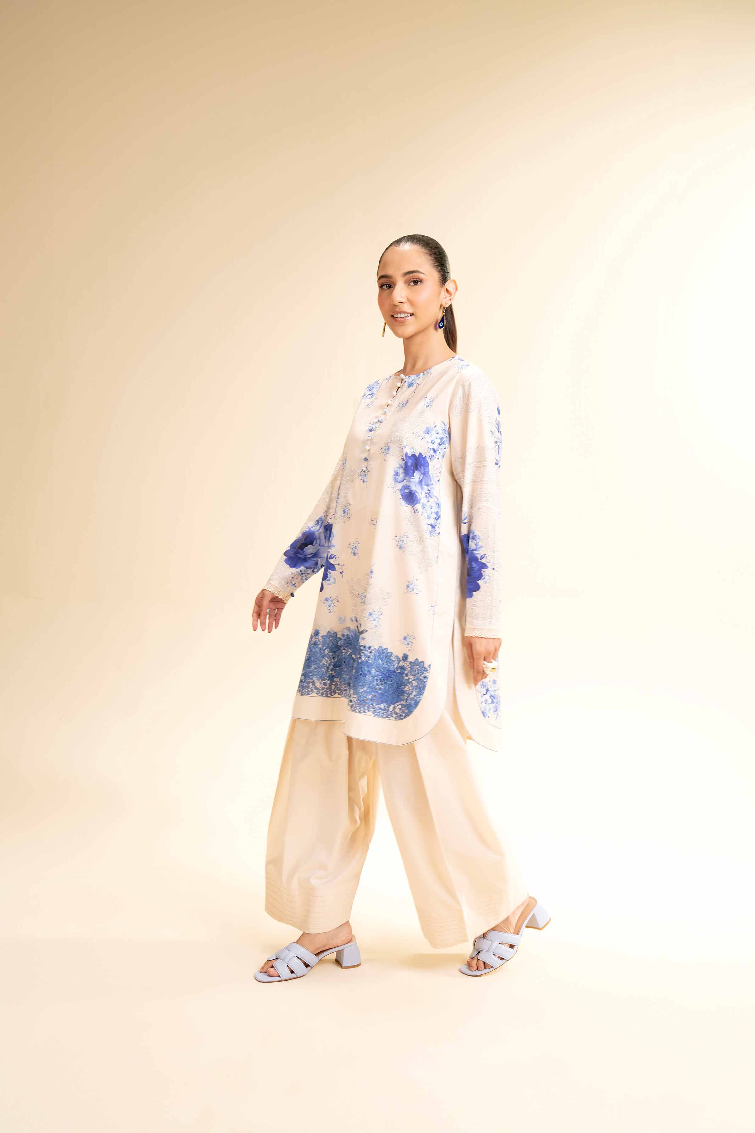 2 Piece - Digital Printed Embroidered Suit - 42501152 for Women - Unstitched Collection | Nishat | Shop Online