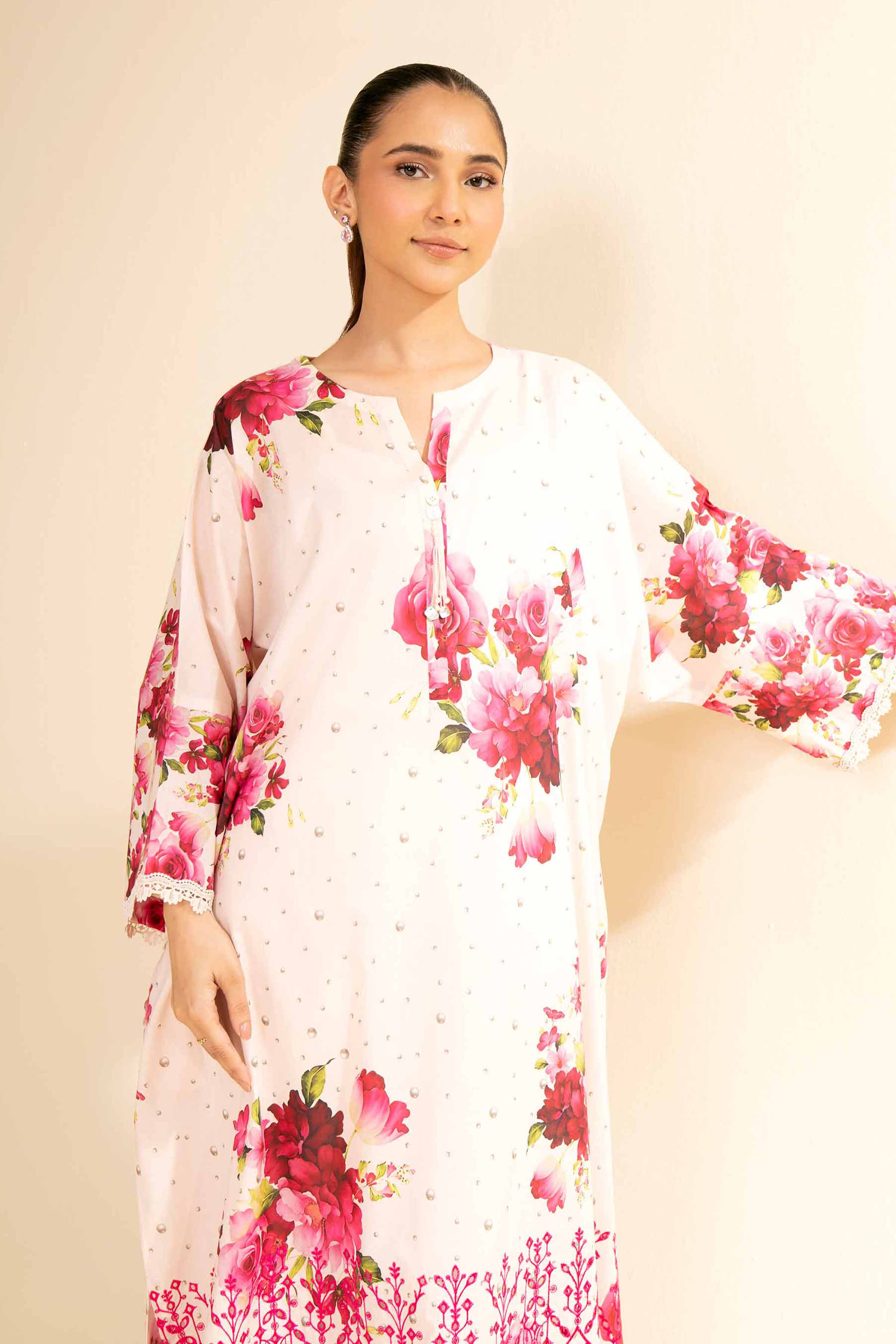 2 Piece - Digital Printed Embroidered Suit - 42501155 for Women - Unstitched Collection | Nishat | Shop Online