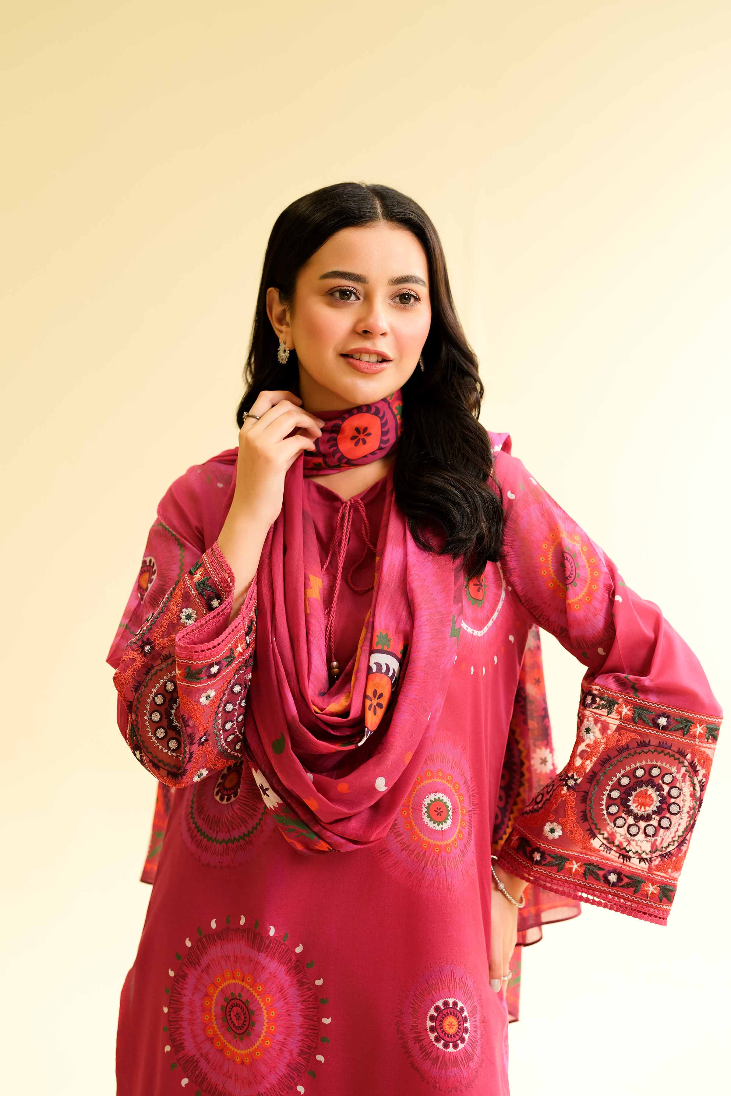 2 Piece - Printed Embroidered Suit - 42501156 for Women - Unstitched Collection | Nishat | Shop Online