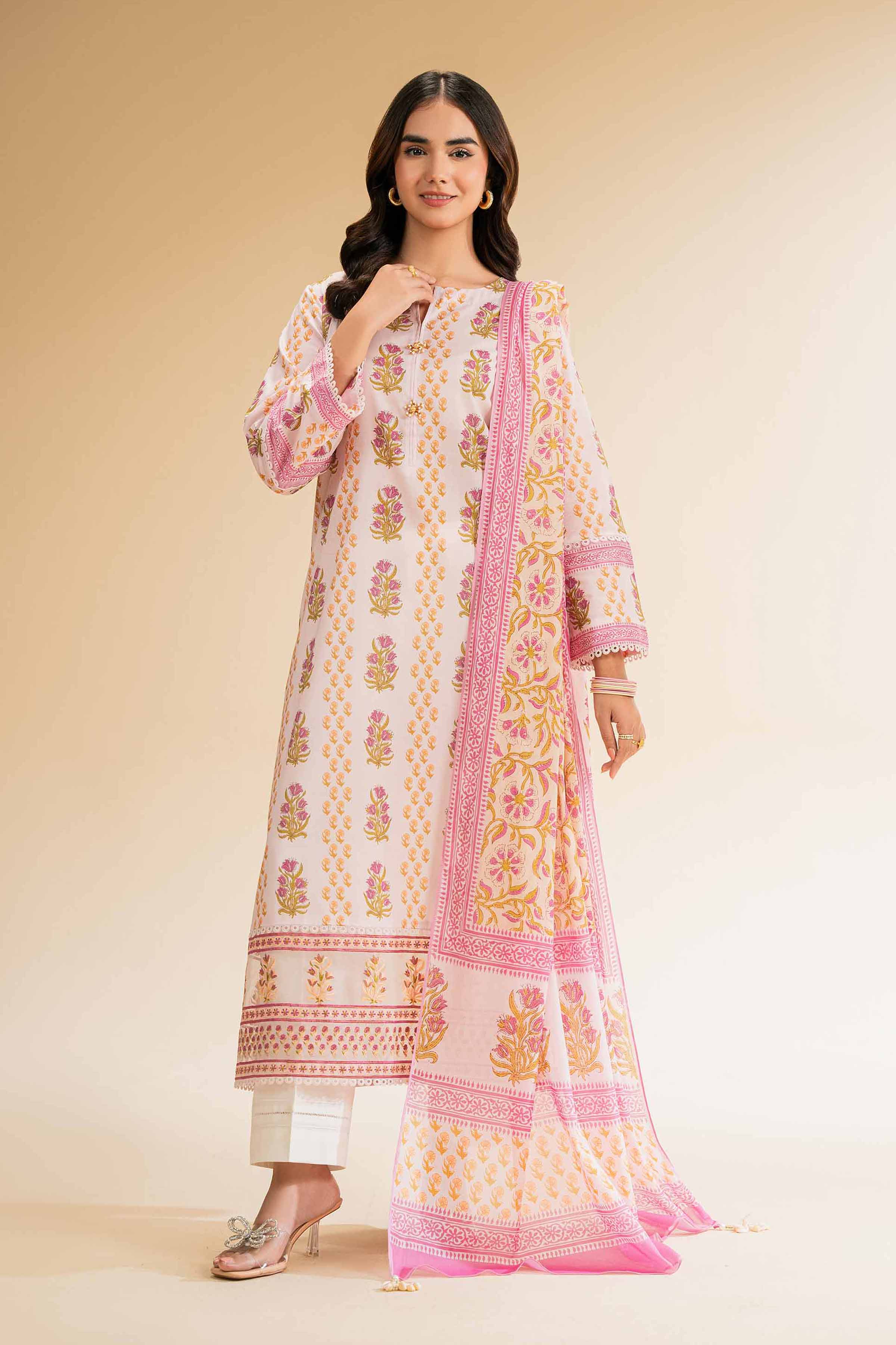 2 Piece - Printed Embroidered Suit - 42501157 for Women - Unstitched Collection | Nishat | Shop Online