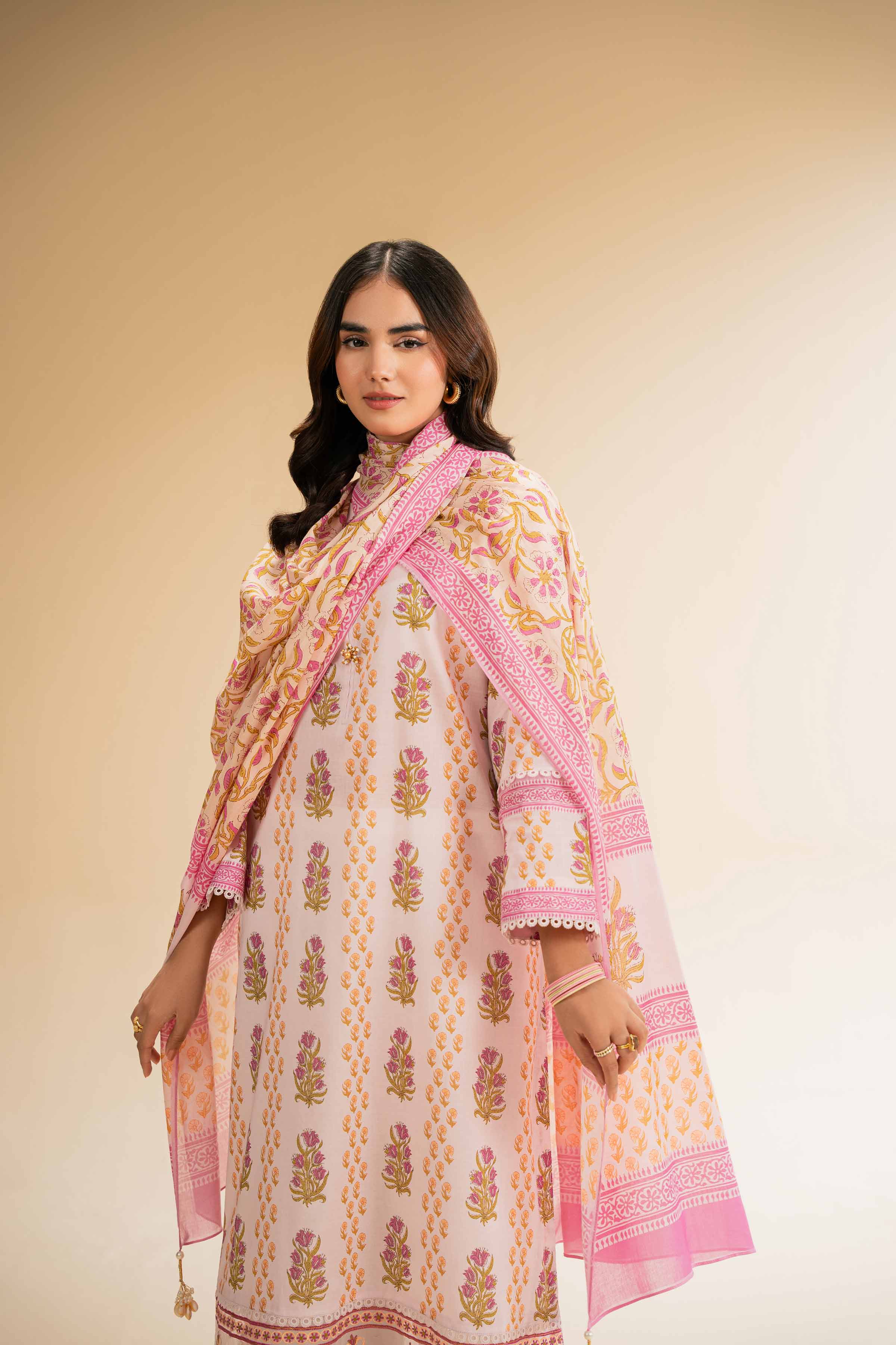 2 Piece - Printed Embroidered Suit - 42501157 for Women - Unstitched Collection | Nishat | Shop Online