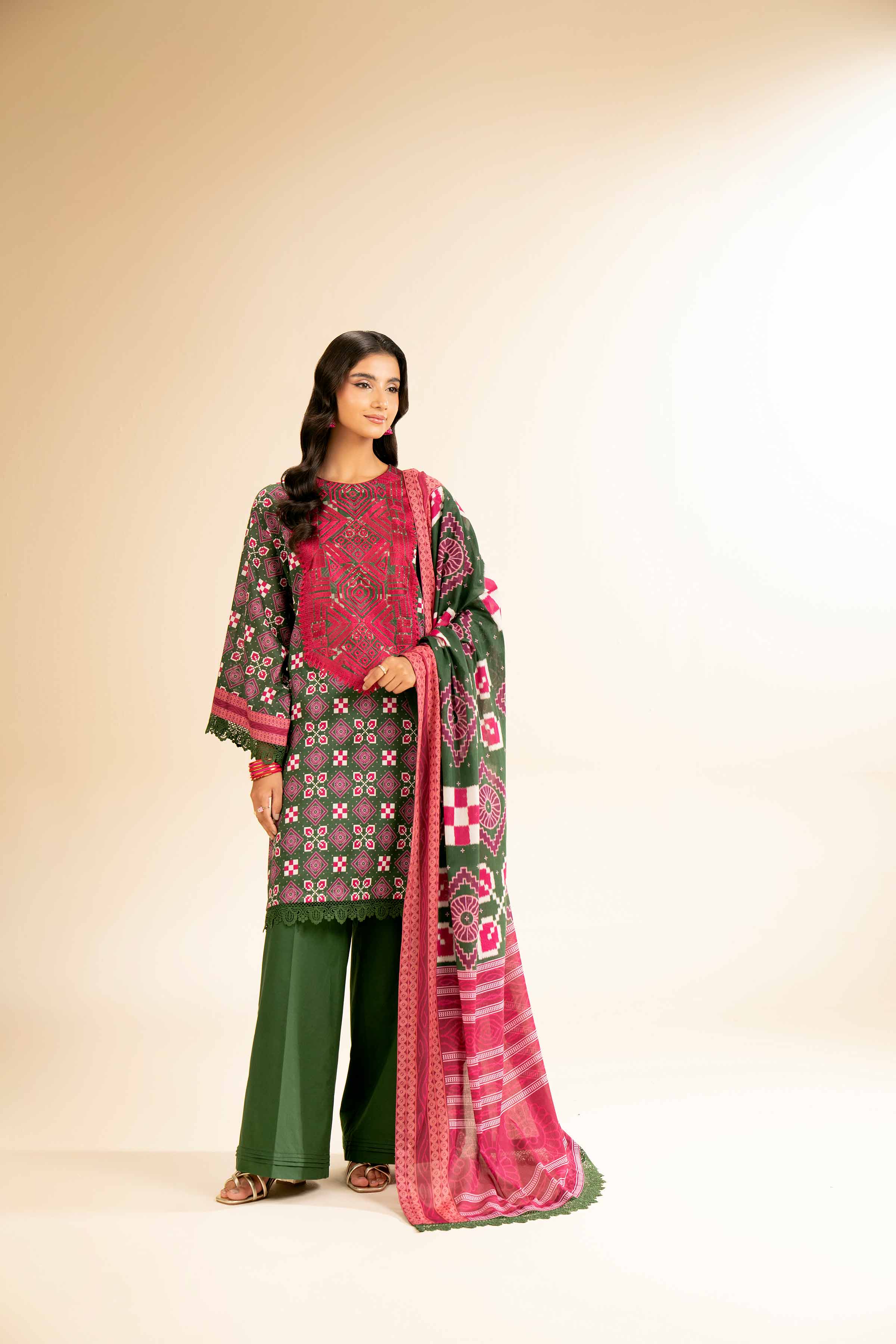 2 Piece - Printed Embroidered Suit - 42501158 for Women - Unstitched Collection | Nishat | Shop Online