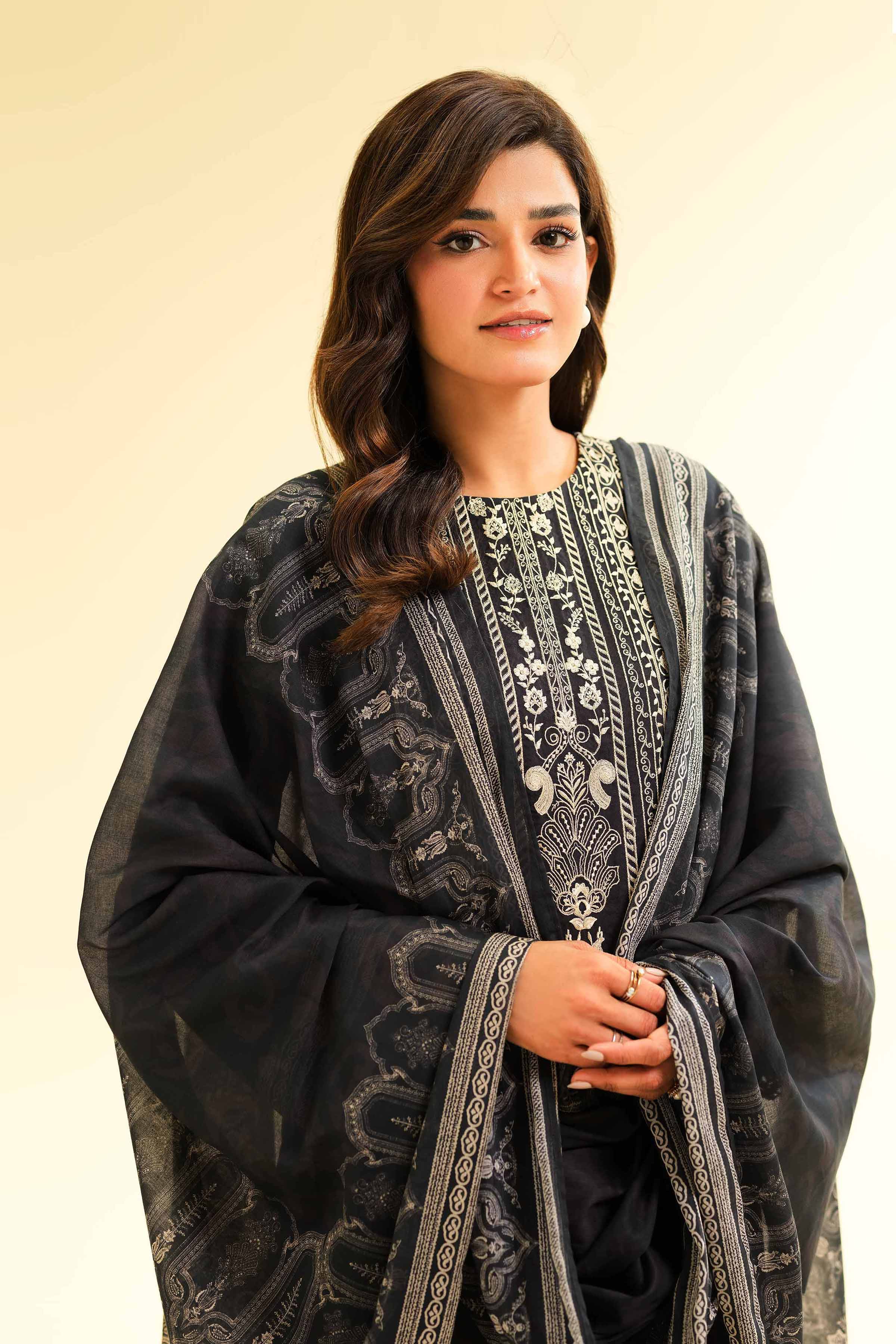 2 Piece - Printed Embroidered Suit - 42501163 for Women - Unstitched Collection | Nishat | Shop Online