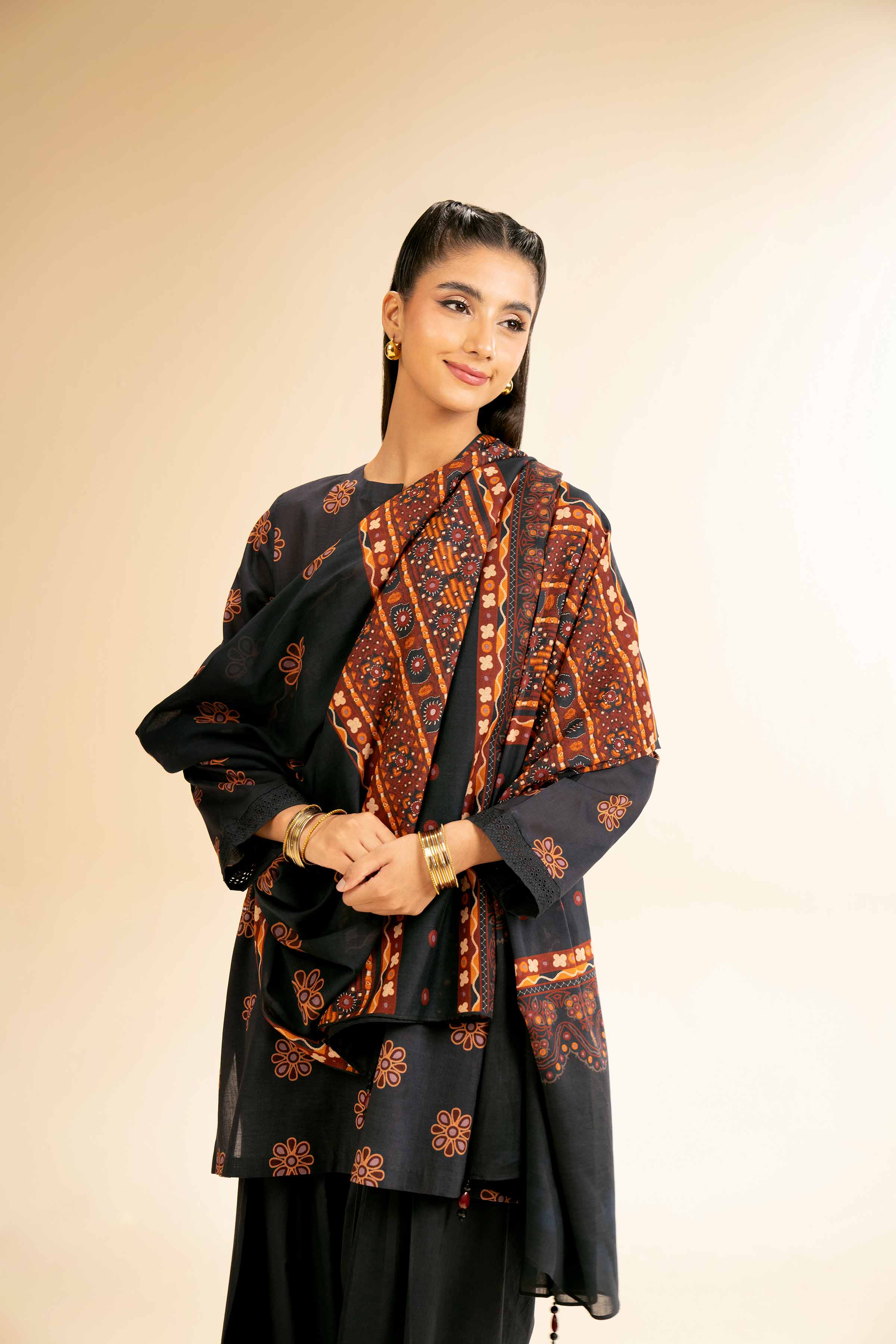 2 Piece - Printed Embroidered Suit - 42501165 for Women - Unstitched Collection | Nishat | Shop Online