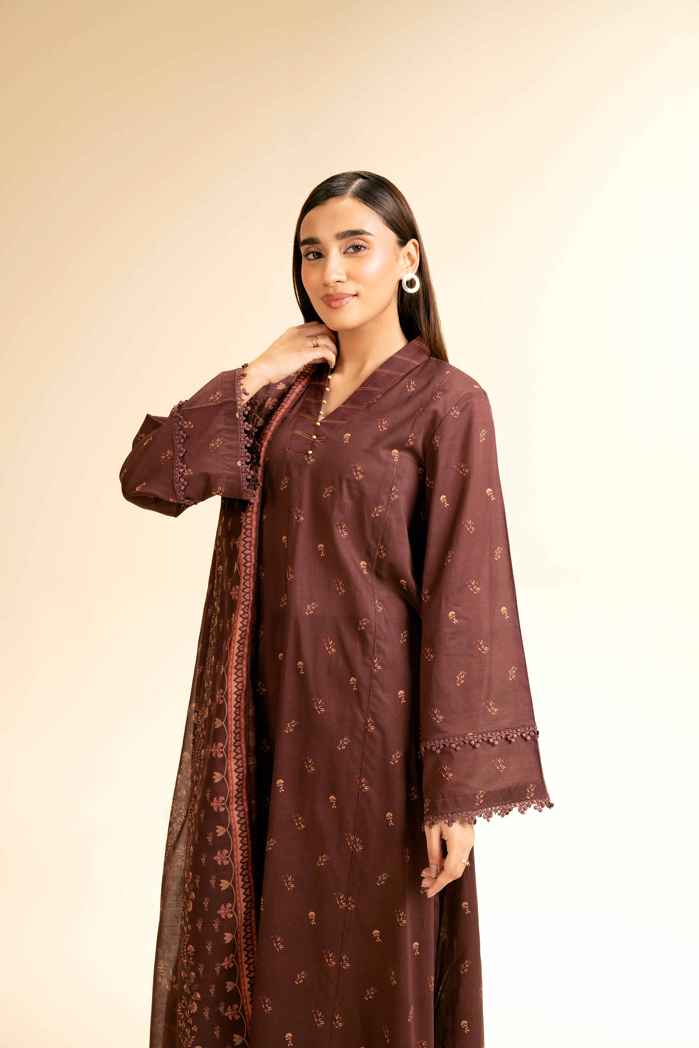 2 Piece - Printed Suit - 42501169 for Women - Unstitched Collection | Nishat | Shop Online